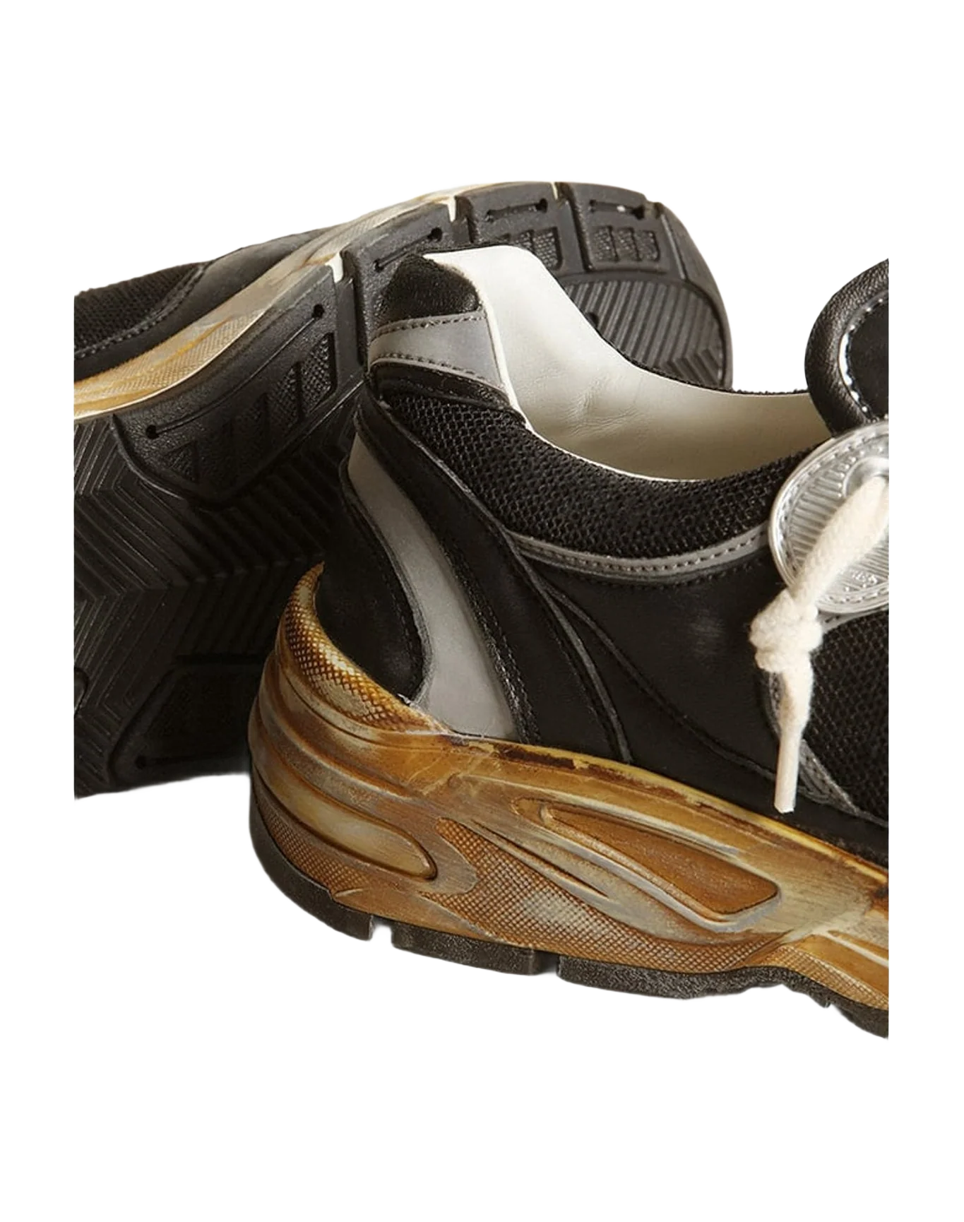 Men | Dad Star Mesh & Nappa with Colored Star | Black x Silver x Ice (V1) - Image 3