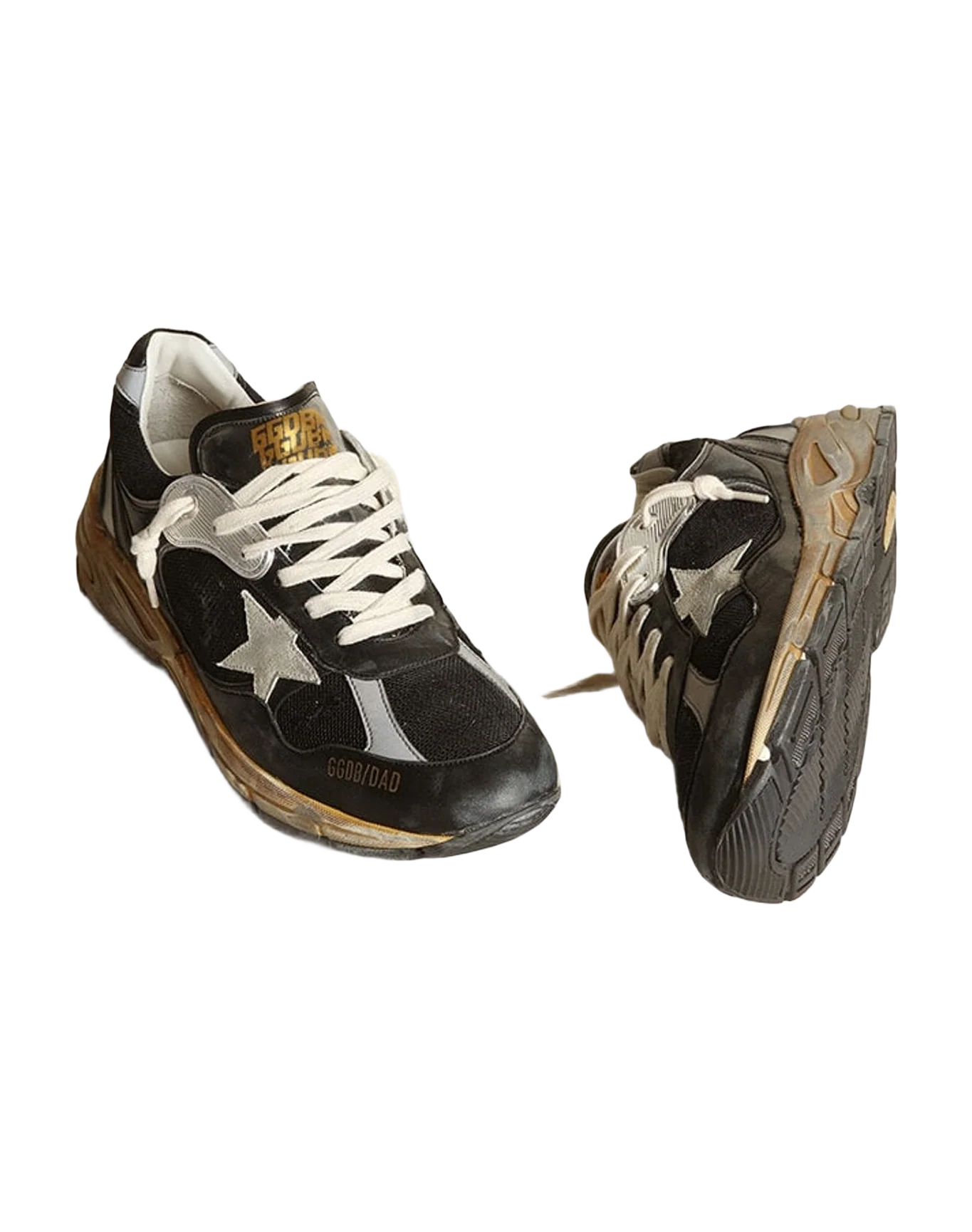 Men | Dad Star Mesh & Nappa with Colored Star | Black x Silver x Ice (V2) - Image 10