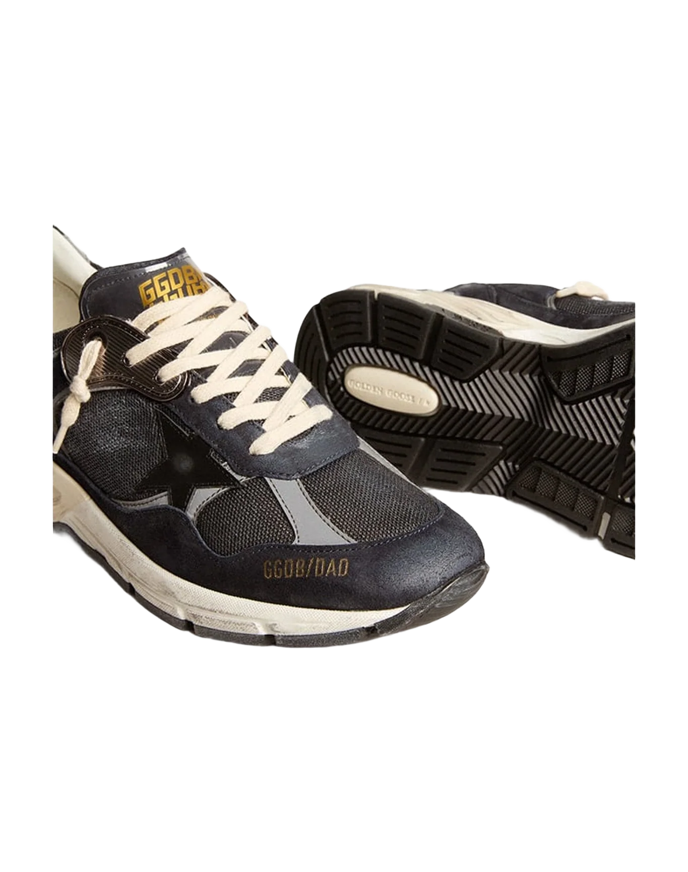 Men | Dad Star Mesh & Suede with Star | Dark Blue x Silver x Black (V1) - Image 3