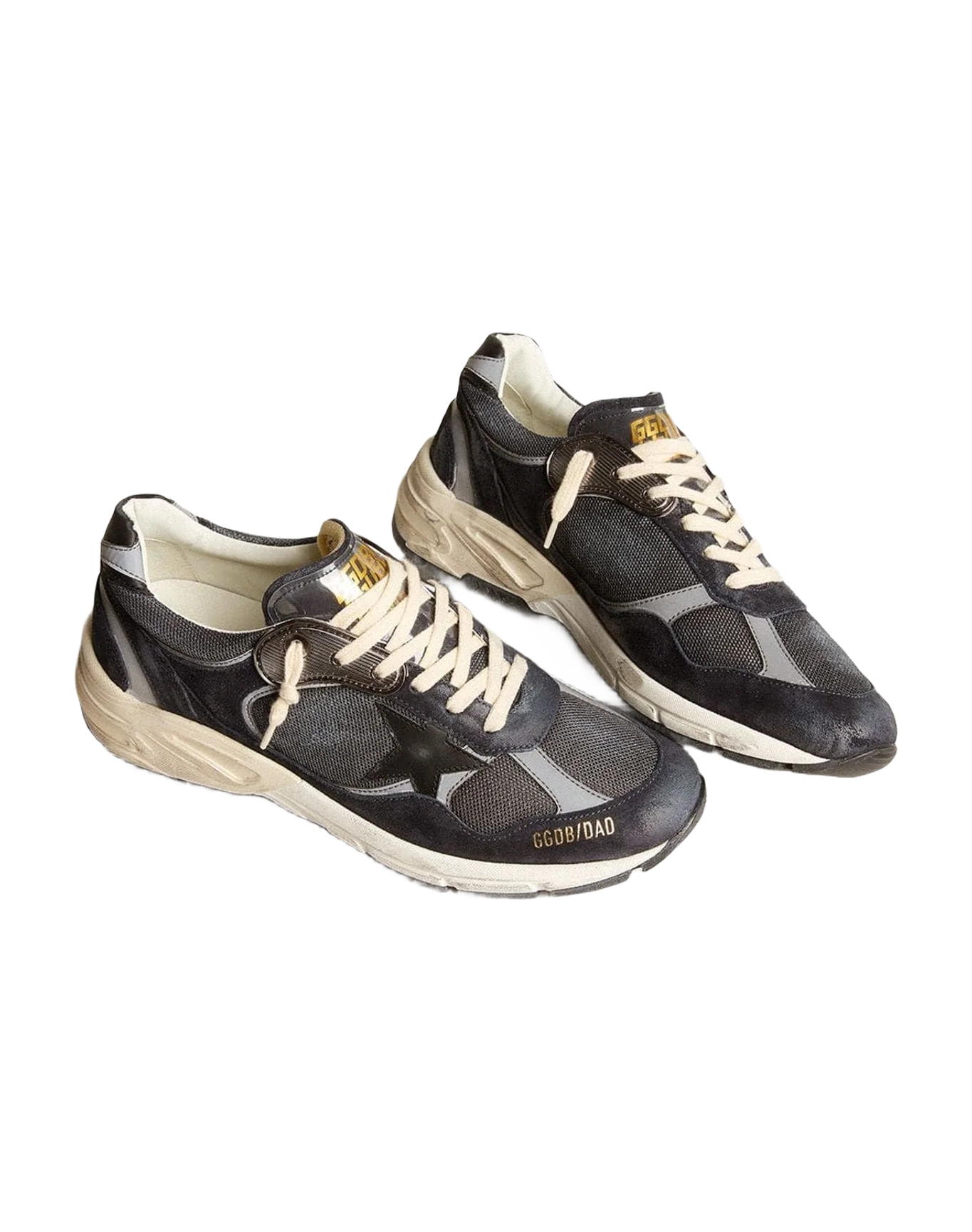 Men | Dad Star Mesh & Suede with Star | Dark Blue x Silver x Black (V1) - Image 4