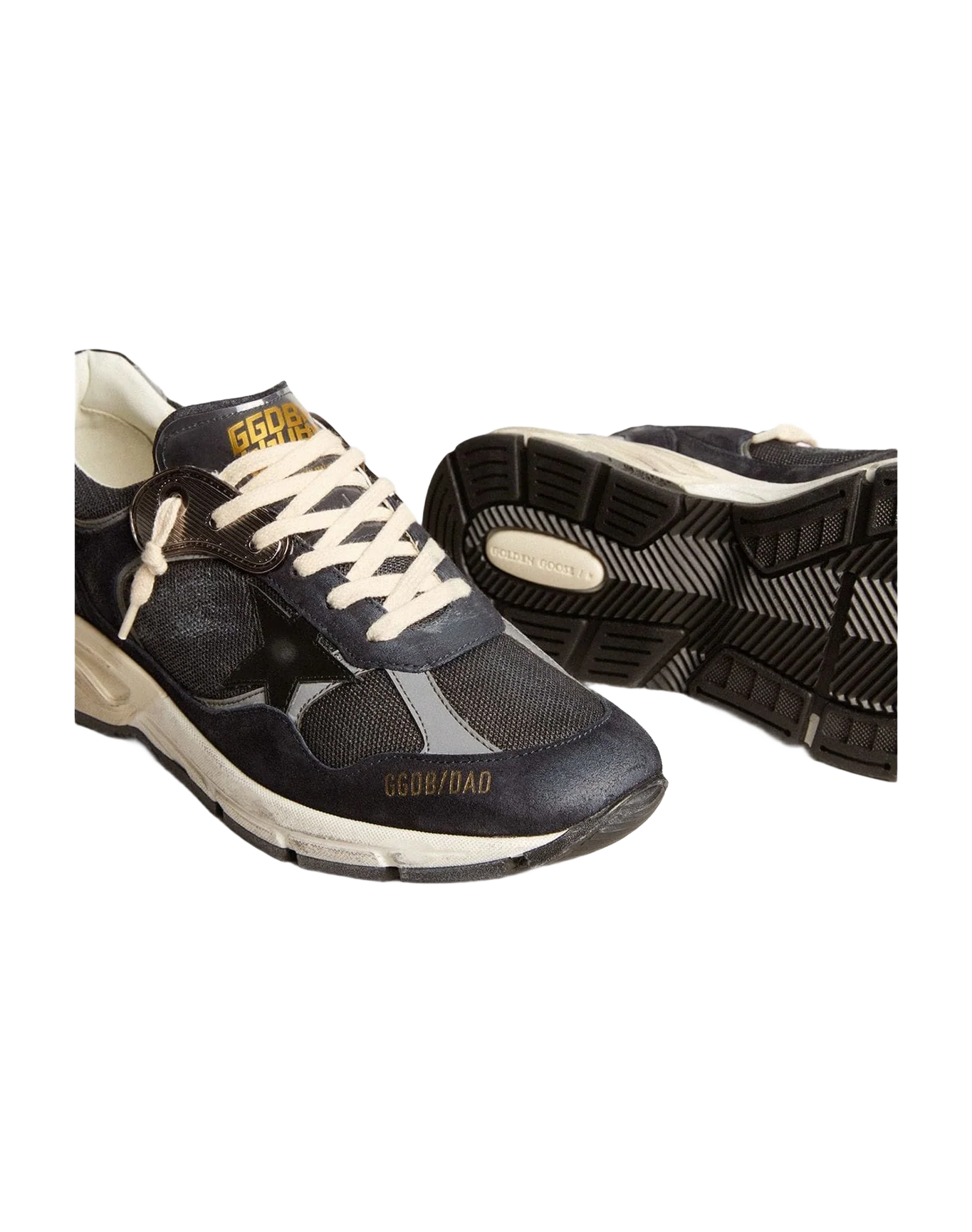 Men | Dad Star Mesh & Suede with Star | Dark Blue x Silver x Black (V1) - Image 7