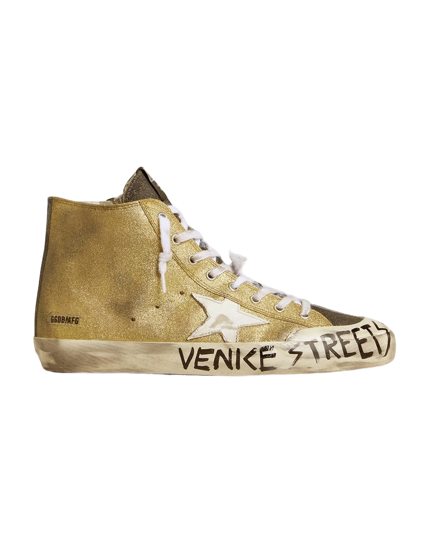 Men | Francy Lab Golden Glitter with White Leather Star | Gold x Green x Anthracite x Lilac (V1)
