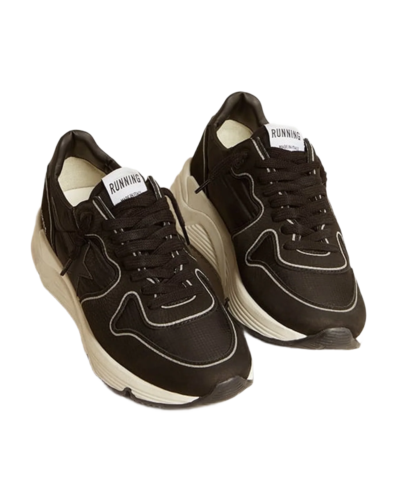 Men | Running Sole Leather & Nylon | Black (V1) - Image 2