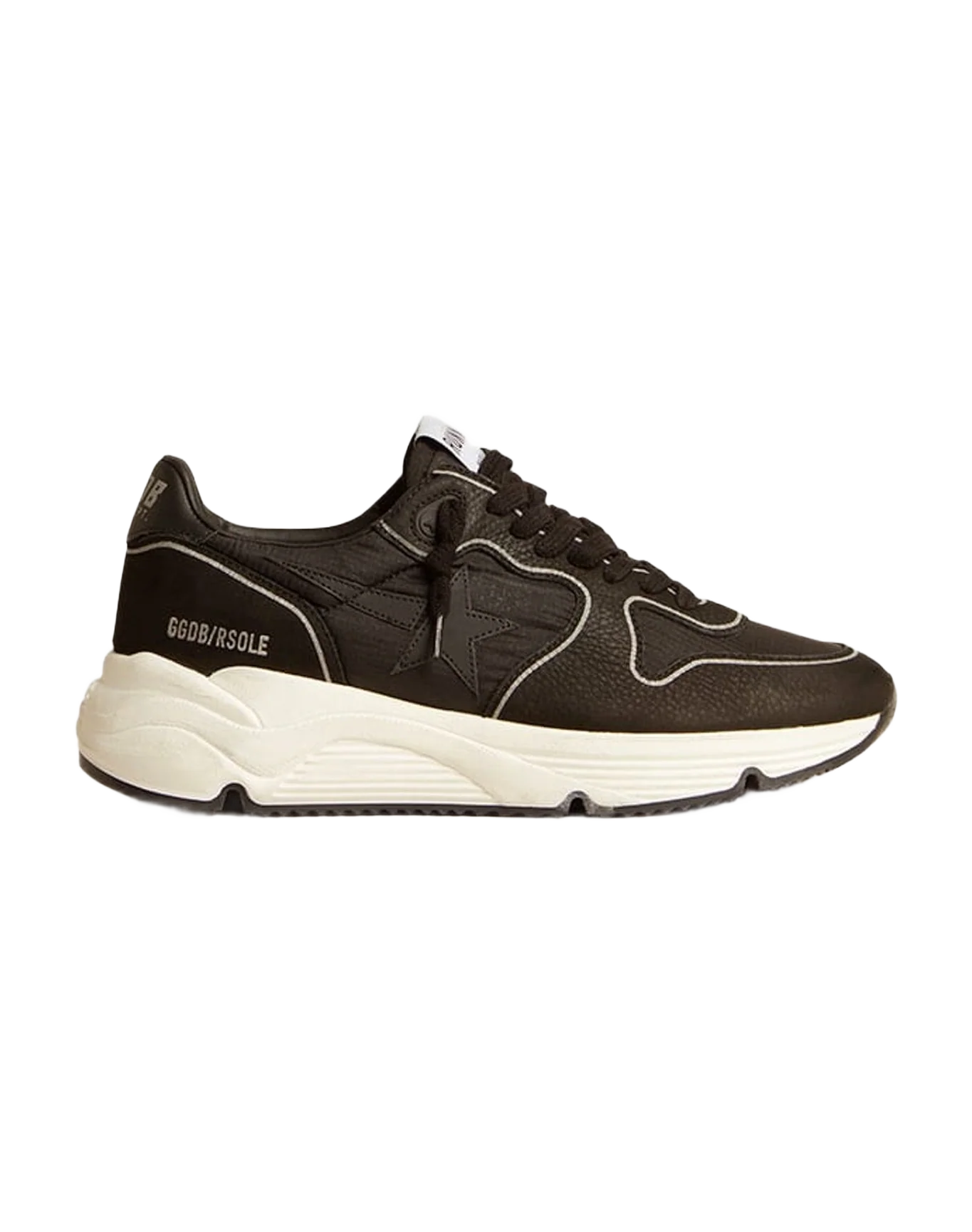 Men | Running Sole Leather & Nylon | Black (V2)