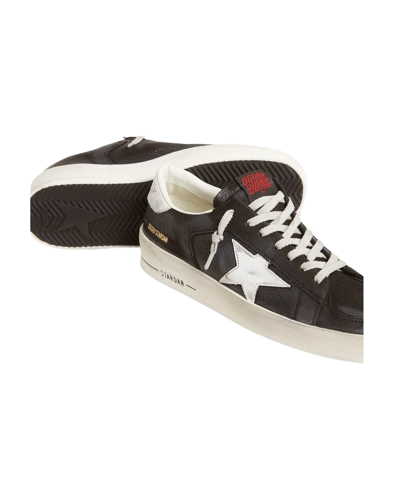 Men | Stardan Nubuck & Mesh with Gray Leather Star & Heel Tab | White x Black (V1) - Image 5