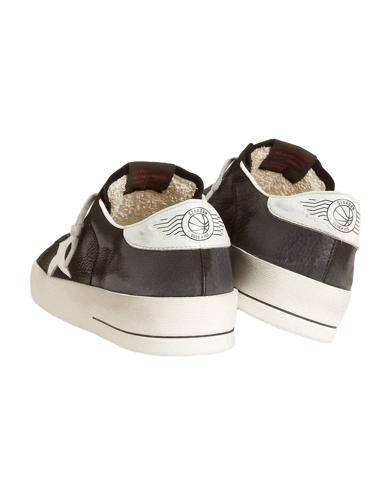 Men | Stardan Nubuck & Mesh with Gray Leather Star & Heel Tab | White x Black (V2) - Image 3