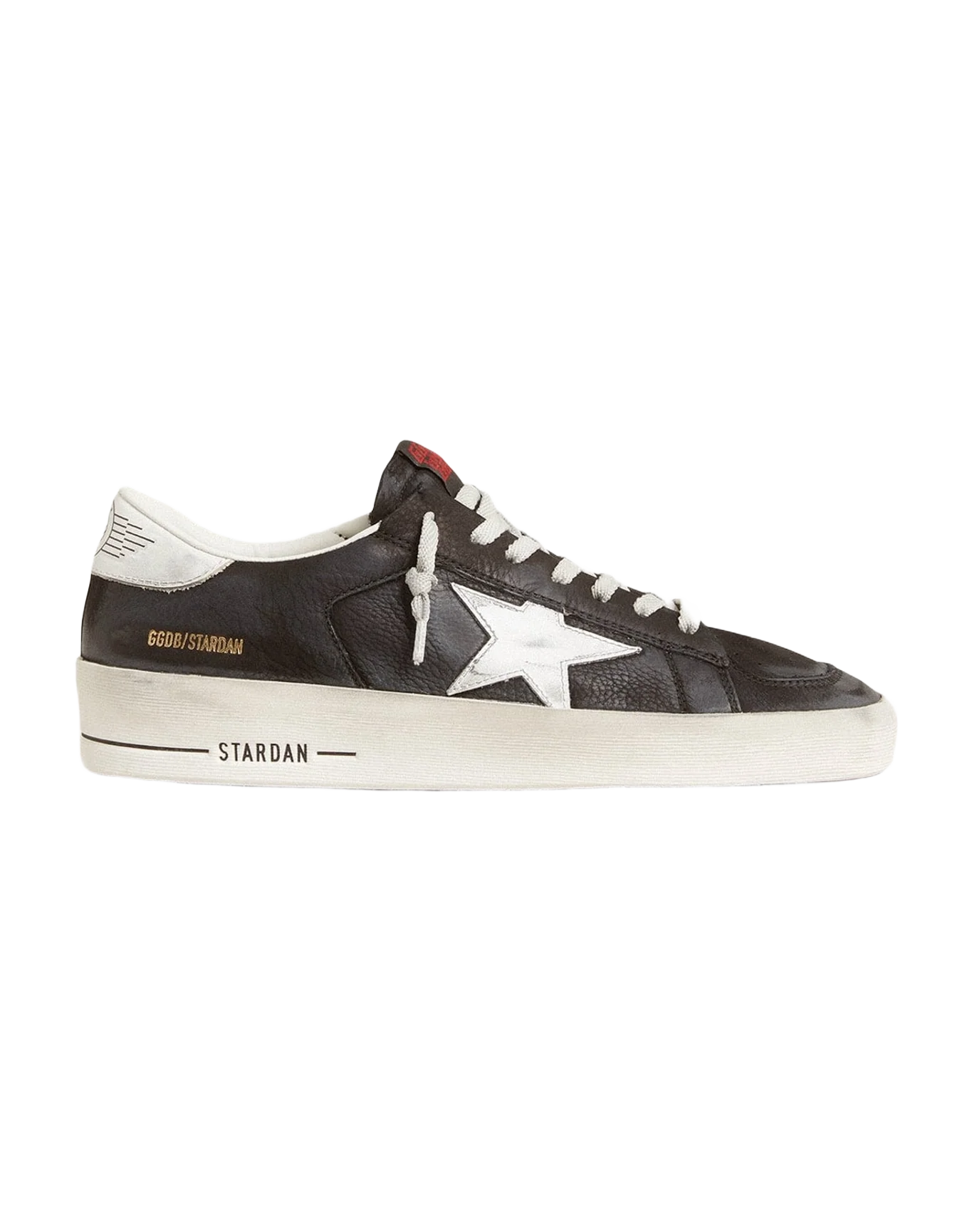 Men | Stardan Nubuck & Mesh with Gray Leather Star & Heel Tab | White x Black (V2) - Image 6