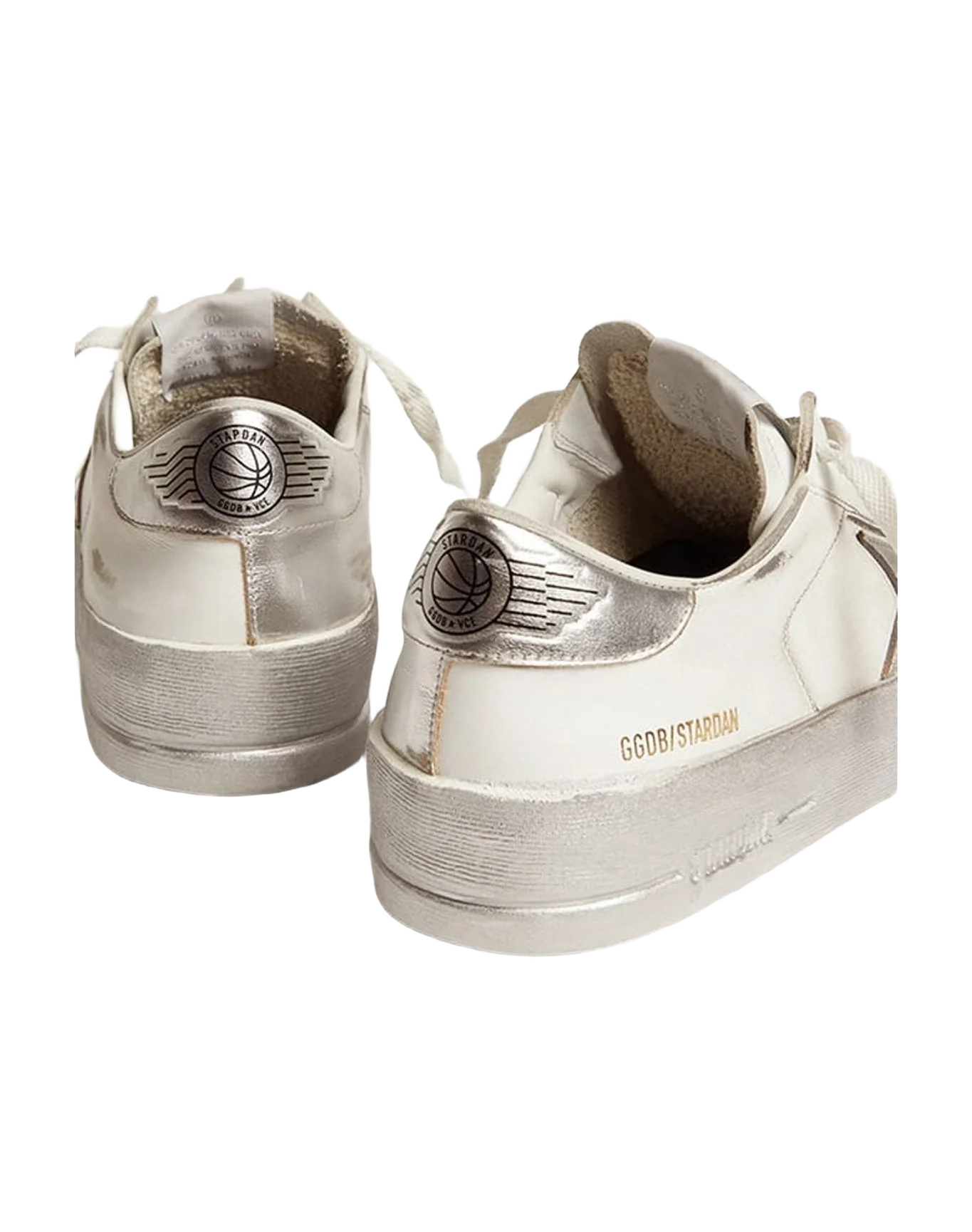 Men | Stardan with Star & Heel Tab | White x Silver (V1) - Image 2