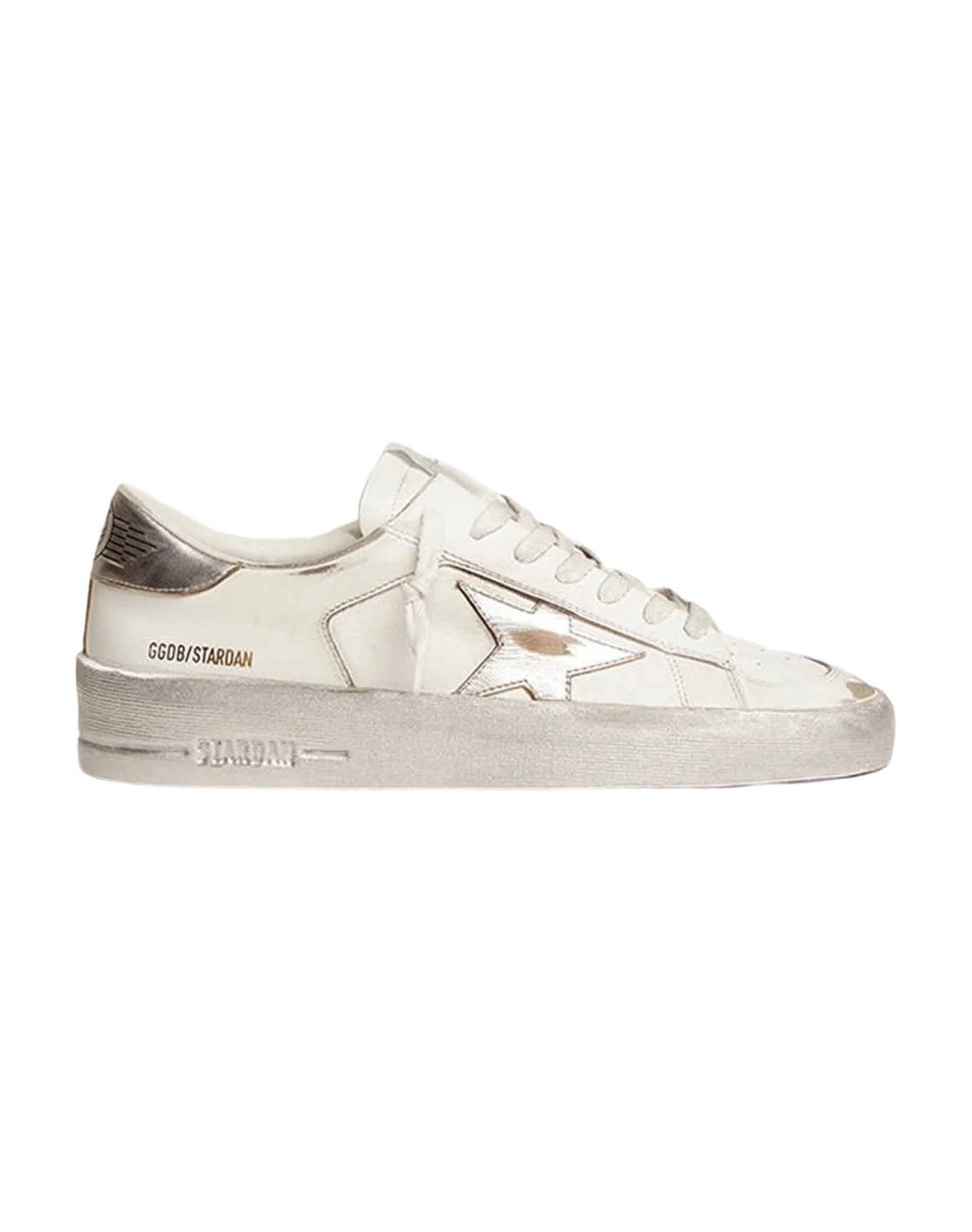 Men | Stardan with Star & Heel Tab | White x Silver (V2) - Image 3