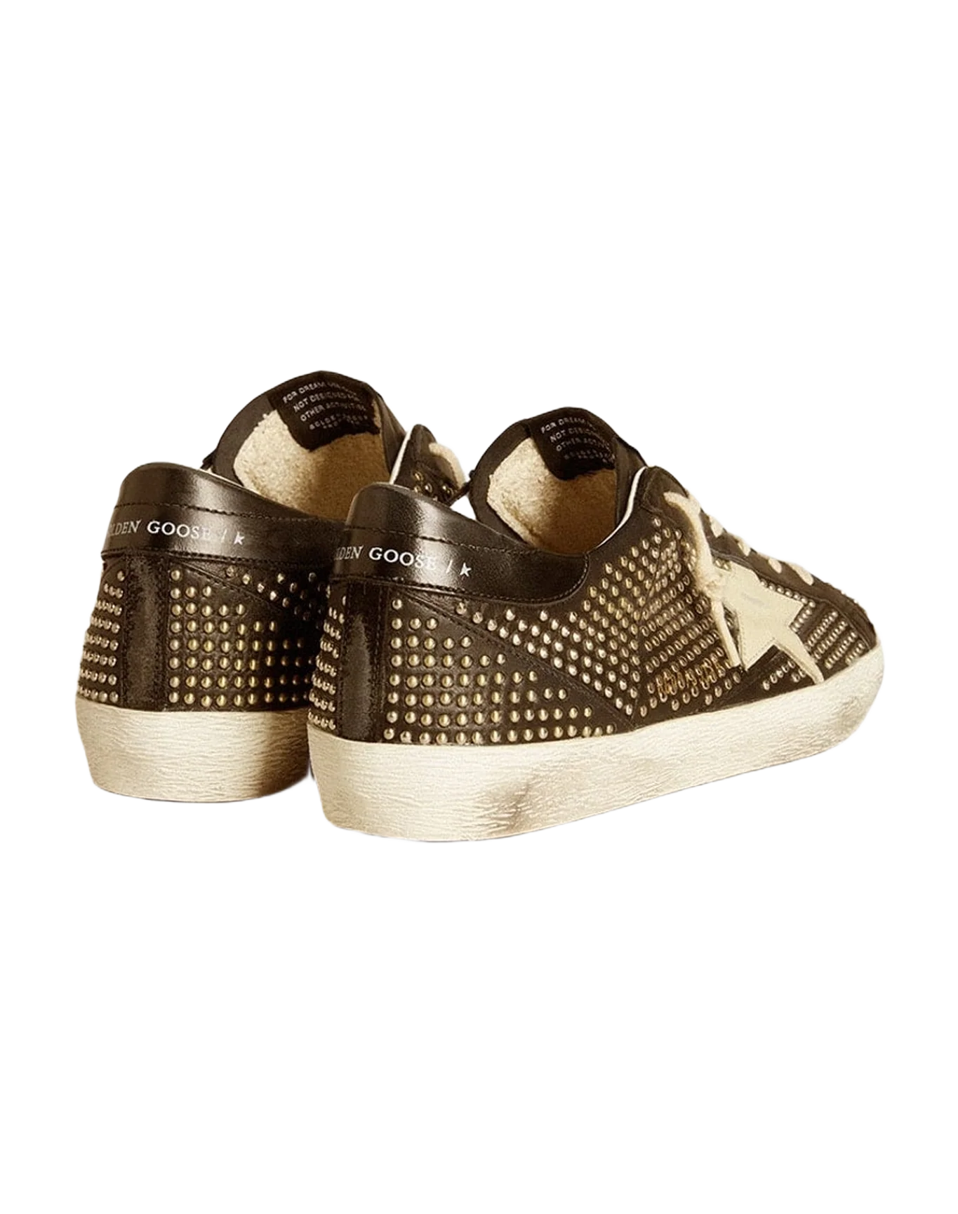 Men | Super-Star Studded Nappa with Leather Star | Black x White (V1) - Image 10