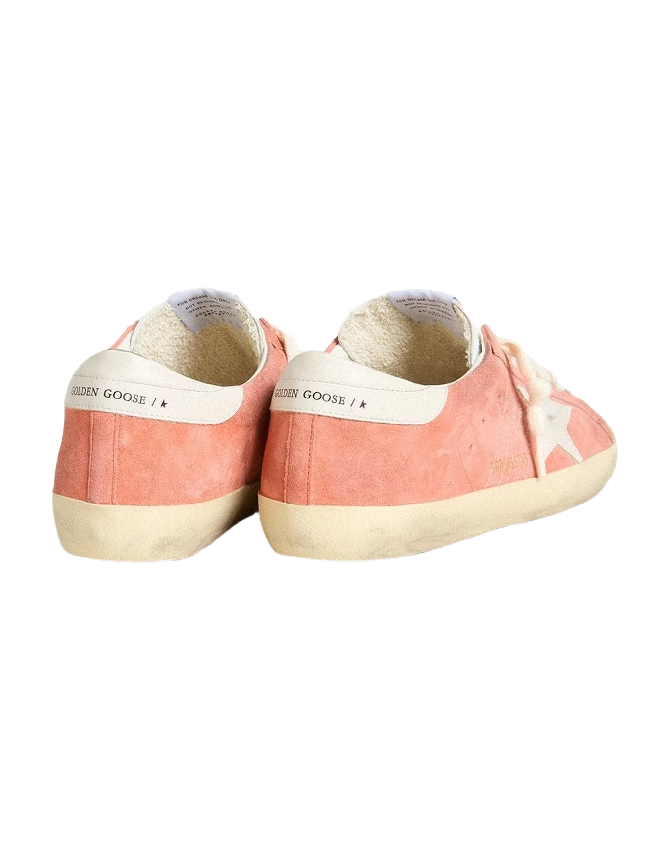 Men | Super-Star Suede with White Leather Star & Heel Tab | Coral x Milk (V1) - Image 7