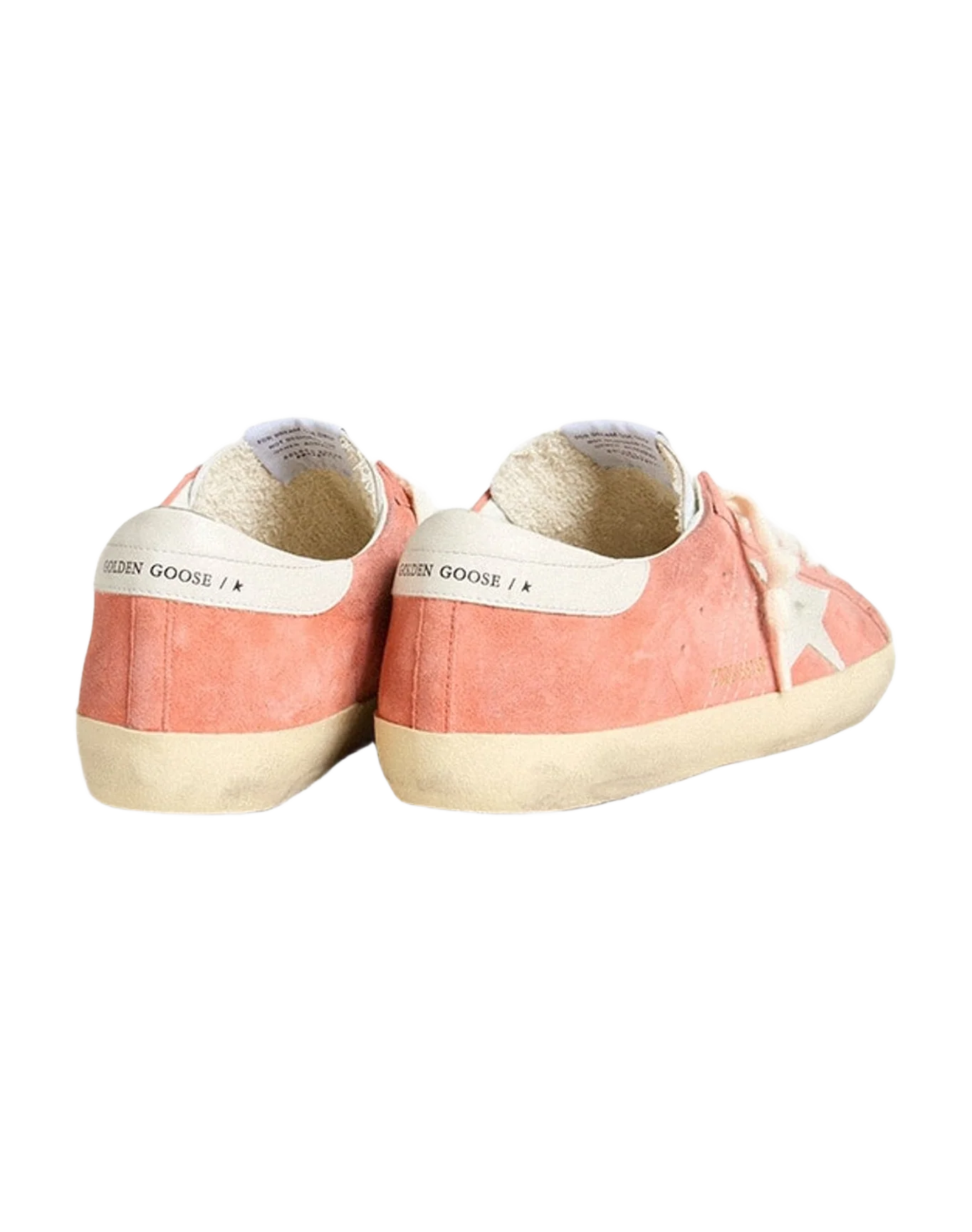 Men | Super-Star Suede with White Leather Star & Heel Tab | Coral x Milk (V2) - Image 8