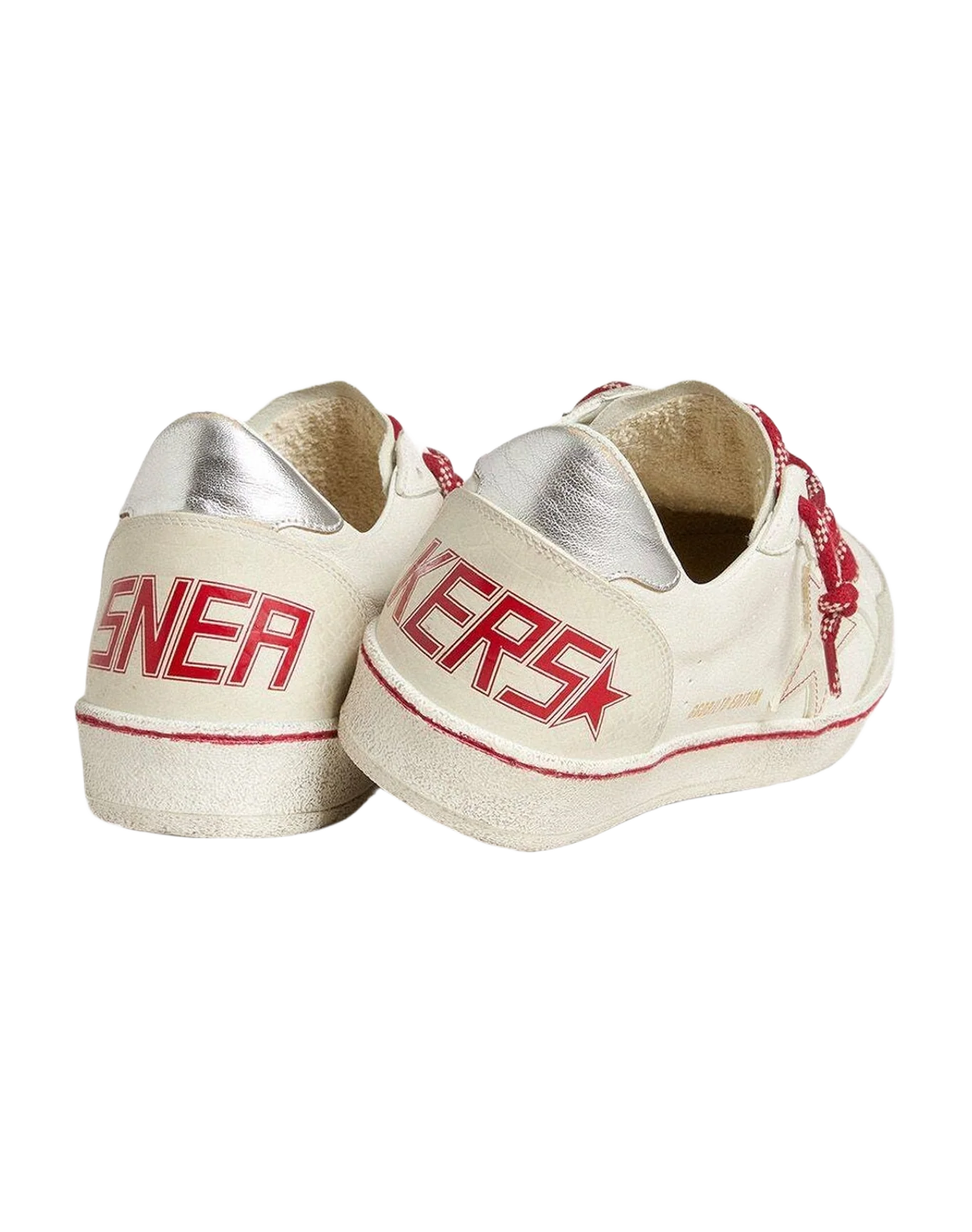 Women | Ball Star Ltd Lny Leather with A Lived In Effect | White x Ice x Silver (V1)