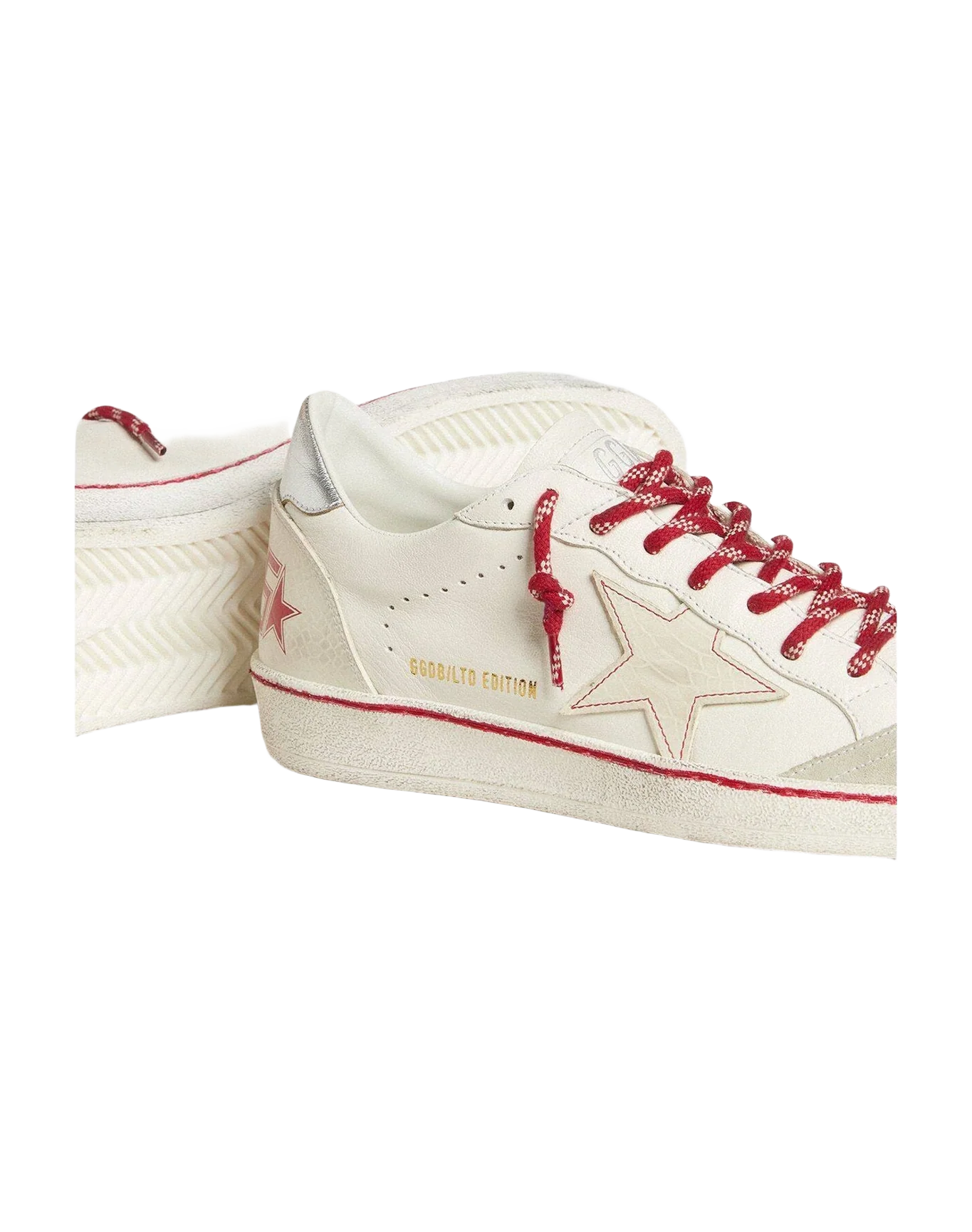 Women | Ball Star Ltd Lny Leather with A Lived In Effect | White x Ice x Silver (V1) - Image 2