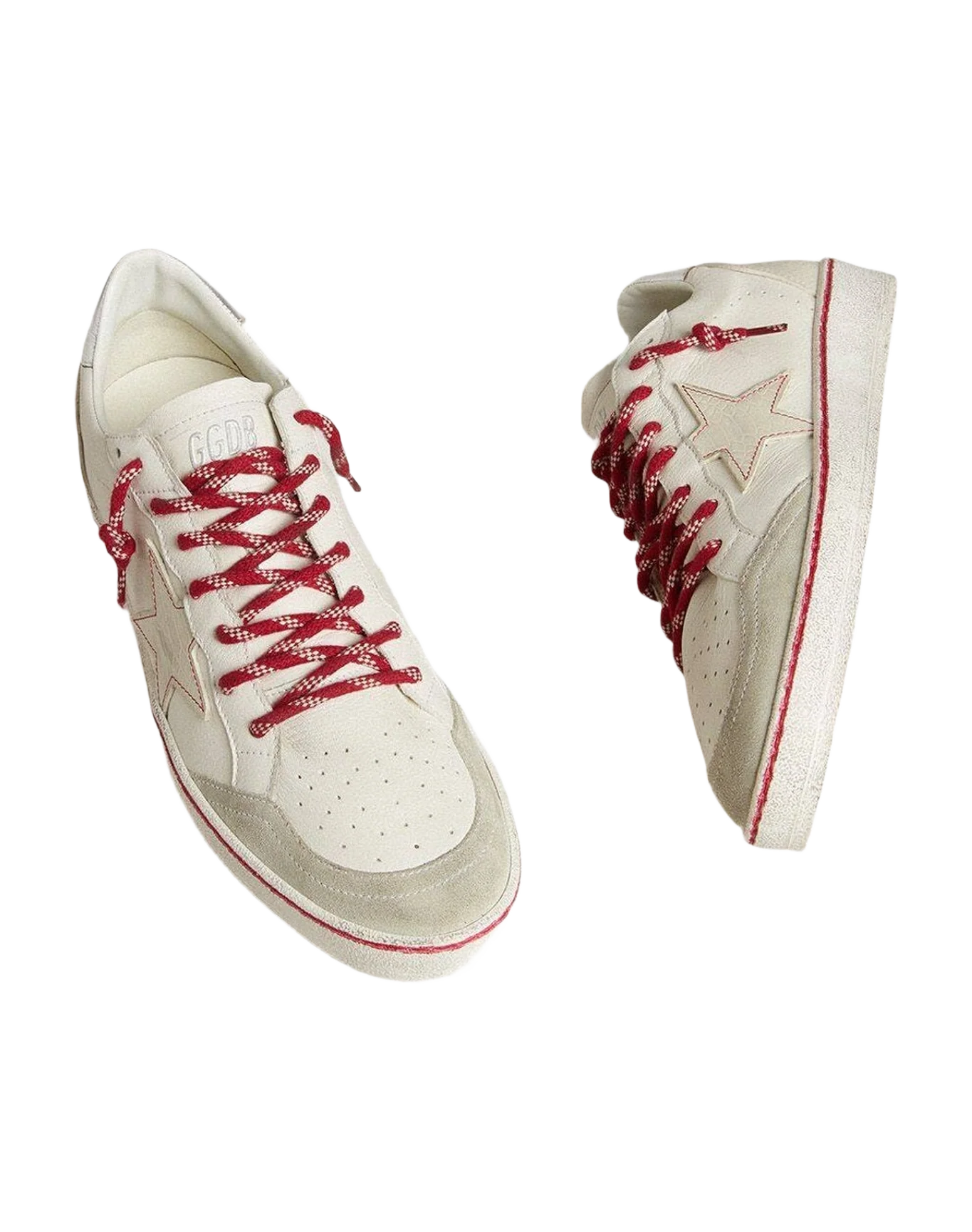 Women | Ball Star Ltd Lny Leather with A Lived In Effect | White x Ice x Silver (V1) - Image 7