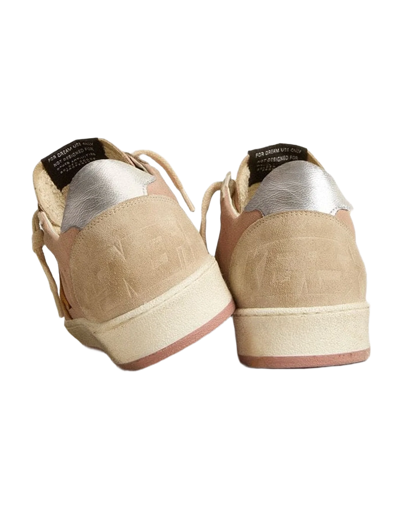 Women | Ball Star Suede with Orange Star & Silver Metallic Heel Tab | Ash Rose x White x Grey x Cathay Spice (V1) - Image 10