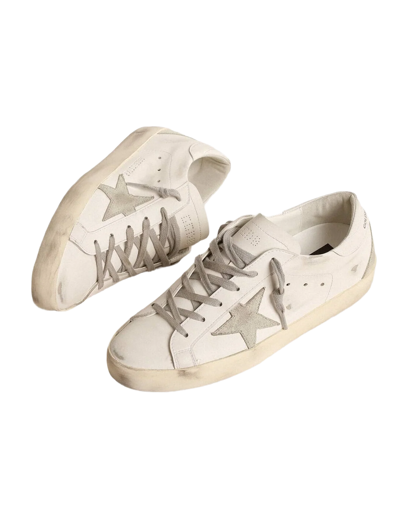 Women | Bio Based Super-Star with Gray Suede Star | White x Ice (V2) - Image 2