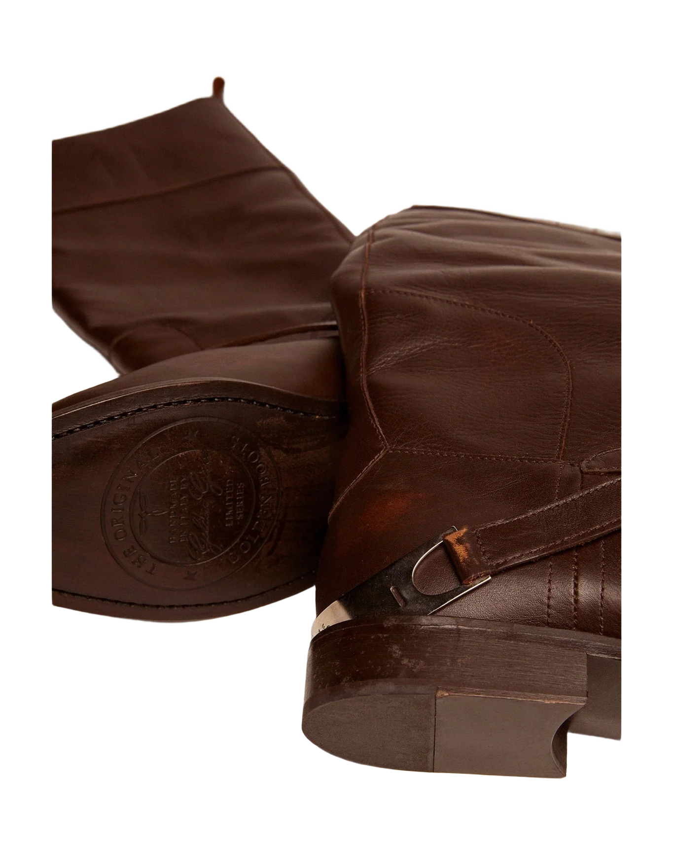 Women | Charlie Boots Leather & Clamp On The Heel | Dark Brown (V1) - Image 4