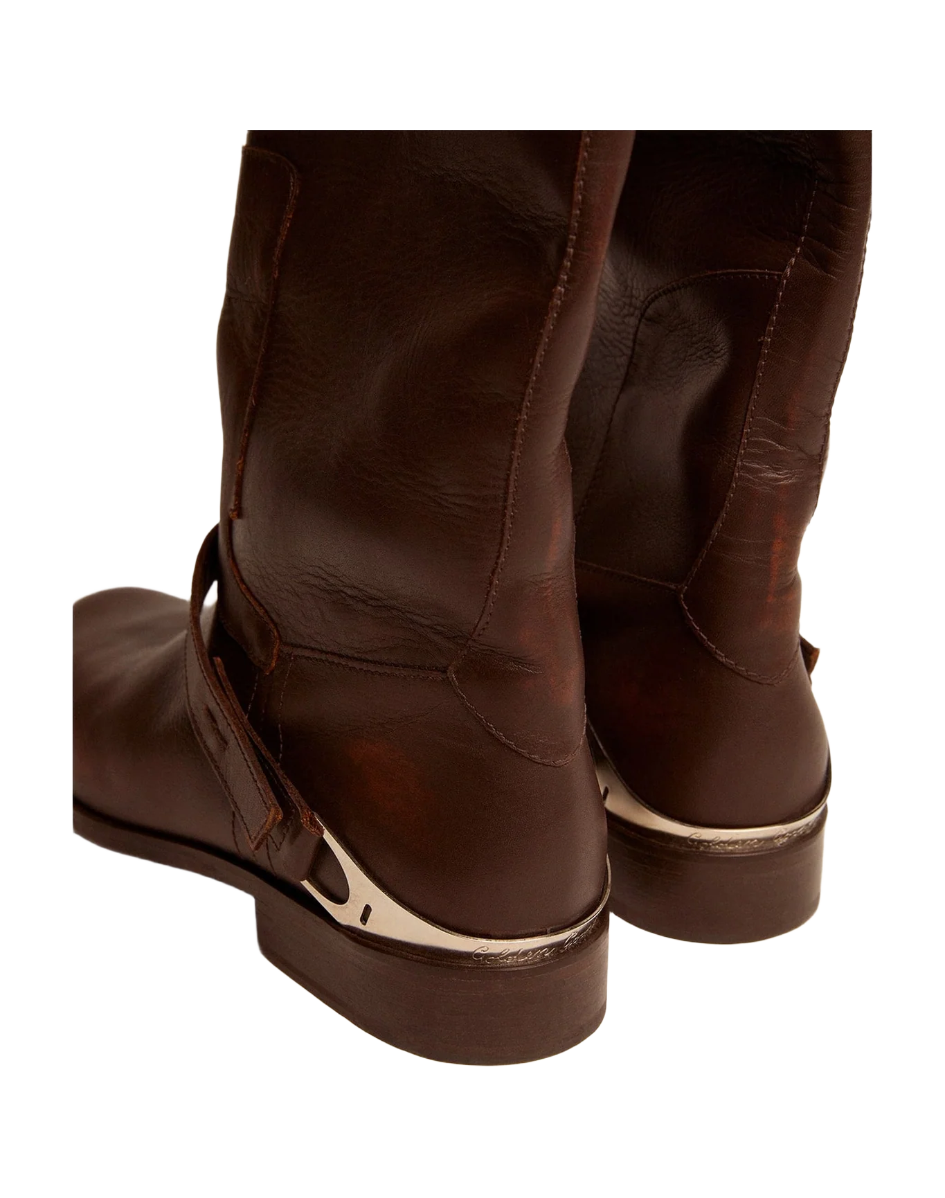 Women | Charlie Boots Leather & Clamp On The Heel | Dark Brown (V1) - Image 6