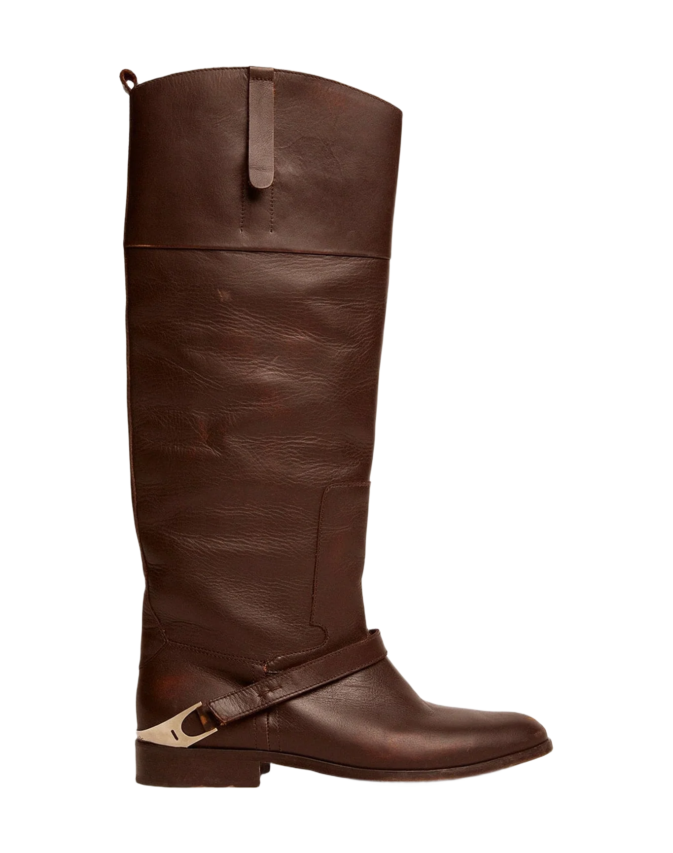 Women | Charlie Boots Leather & Clamp On The Heel | Dark Brown (V1) - Image 7