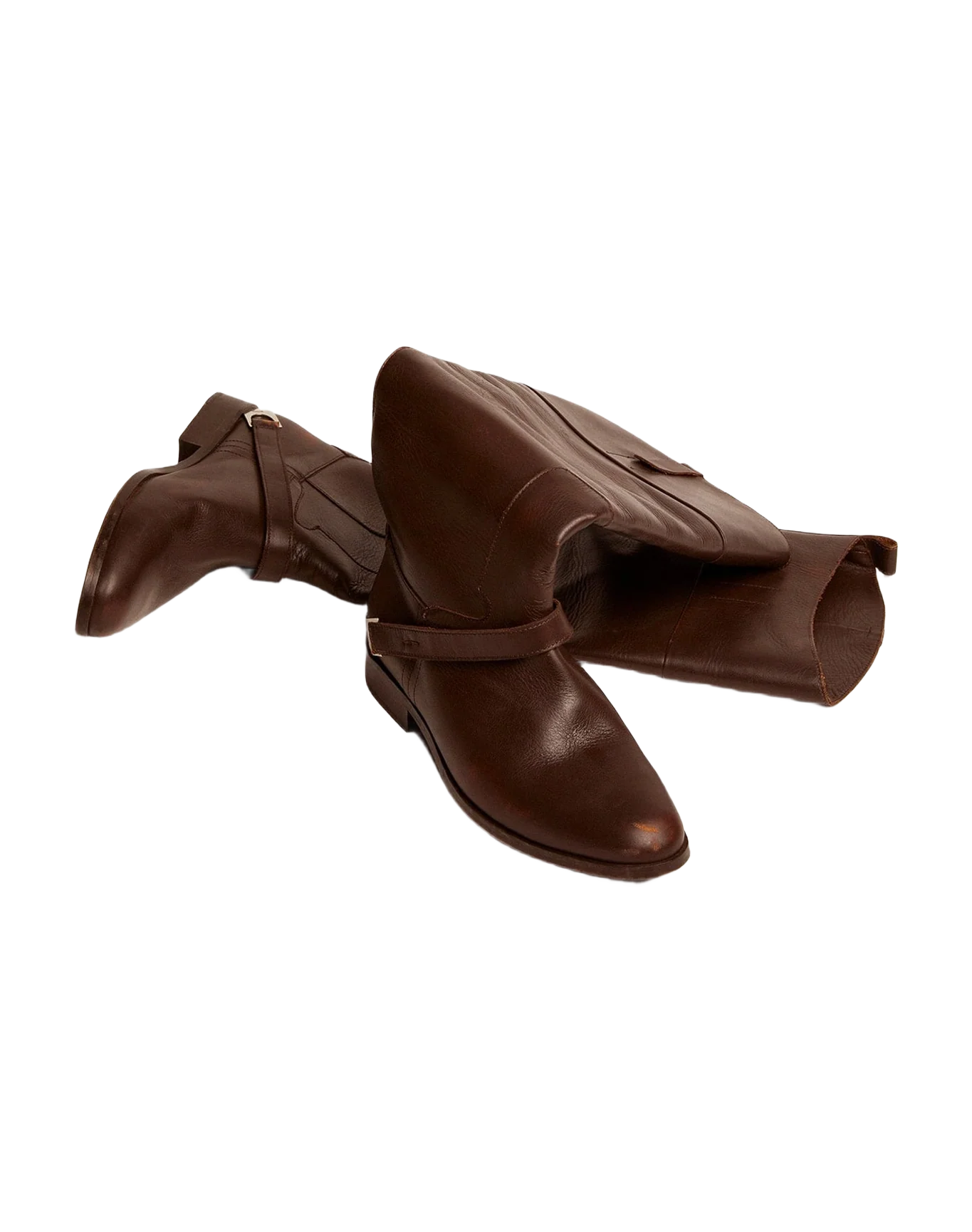 Women | Charlie Boots Leather & Clamp On The Heel | Dark Brown (V1) - Image 8
