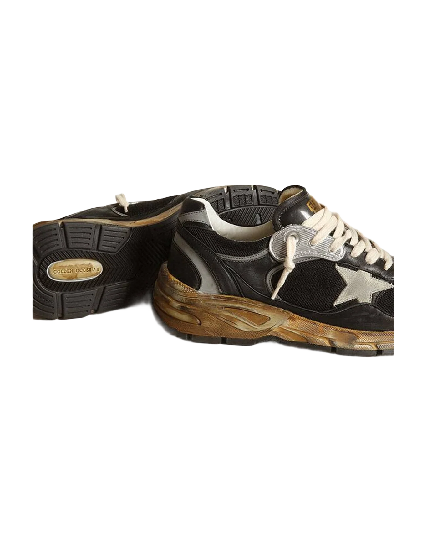 Women | Dad Star Mesh & Nappa with Colored Star | Black x Silver x Ice (V2) - Image 6
