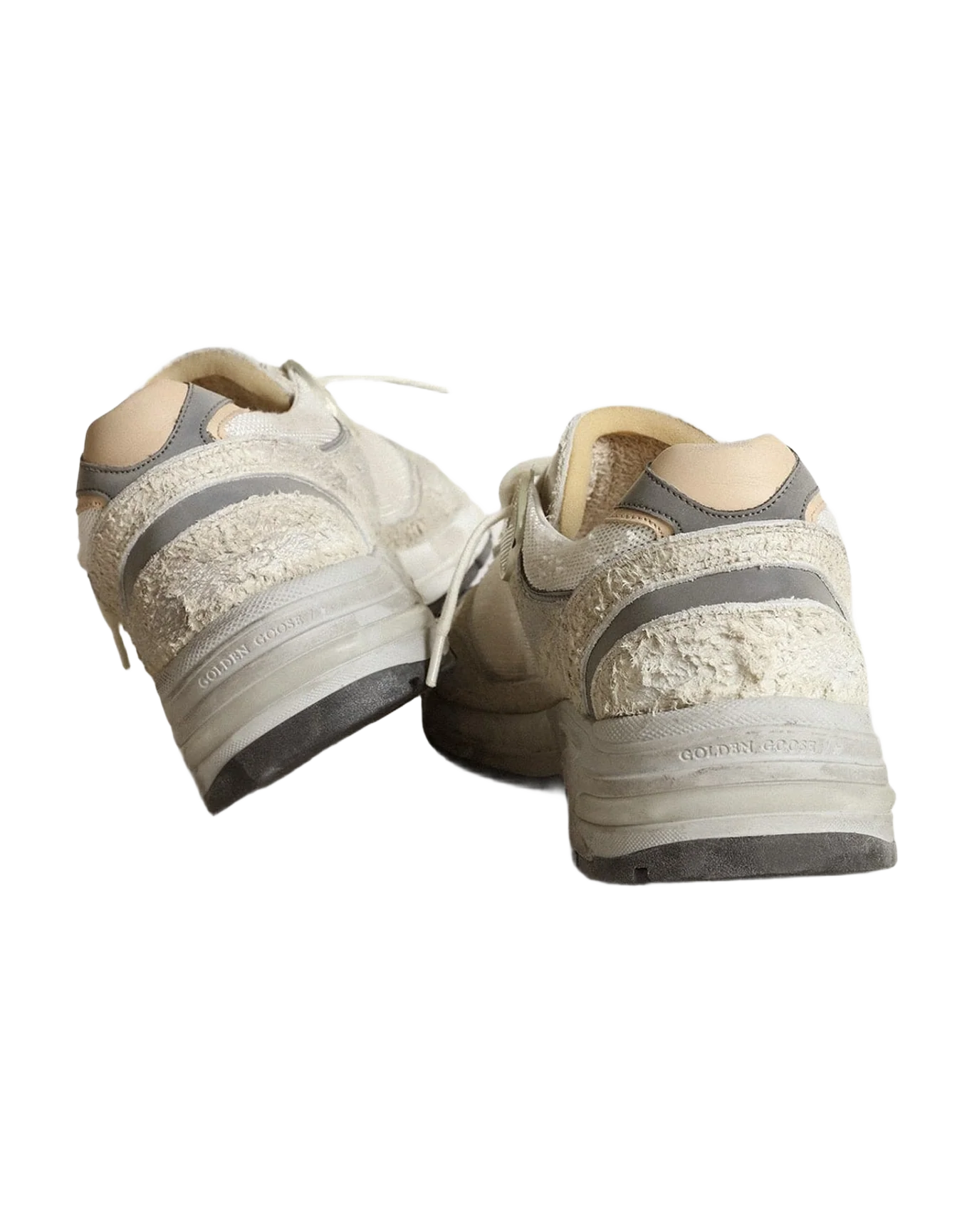 Women | Dad Star Mesh & Suede | White x Silver (V2)
