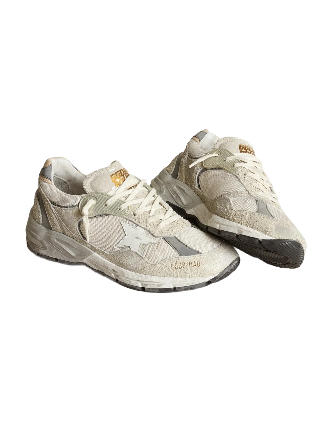 Women | Dad Star Mesh & Suede | White x Silver (V2) - Image 2