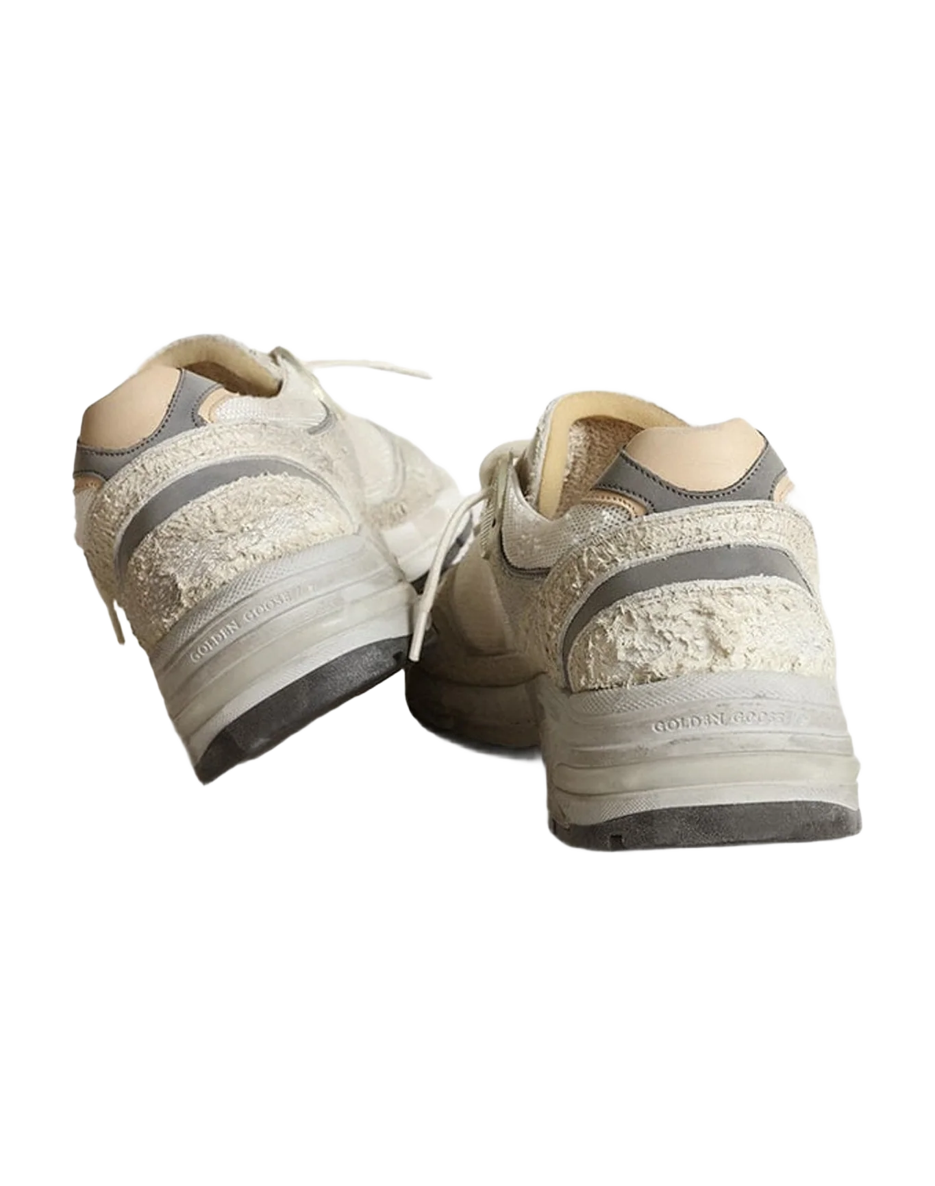 Women | Dad Star Mesh & Suede | White x Silver (V2) - Image 8