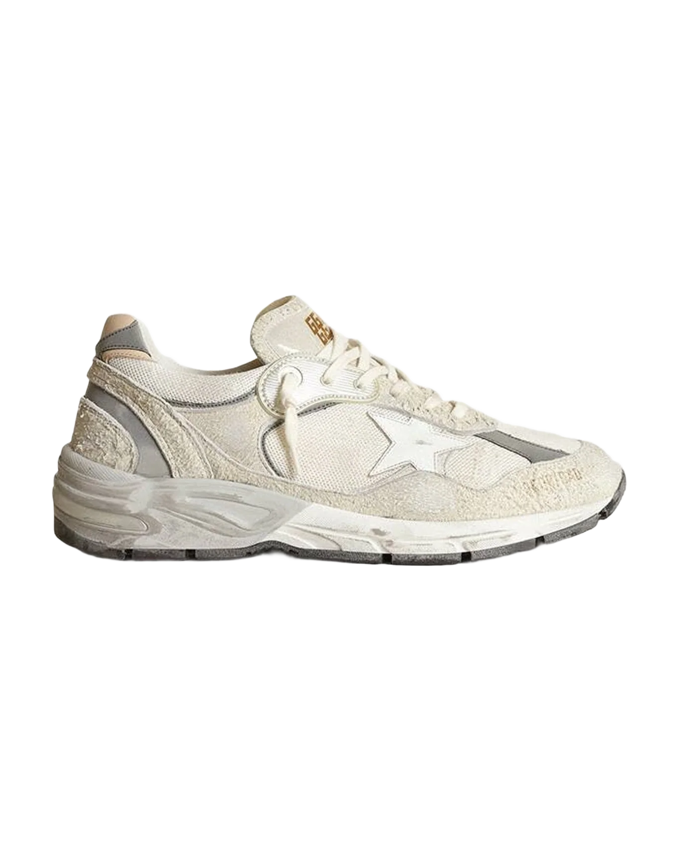 Women | Dad Star Mesh & Suede | White x Silver (V2) - Image 9