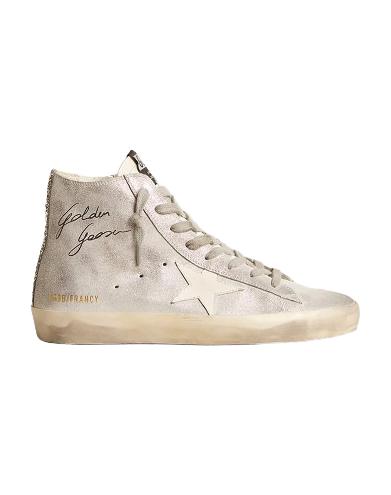 Women | Francy Penstar with Star & Glitter Heel Tab | Silver White x White x Silver (V2)
