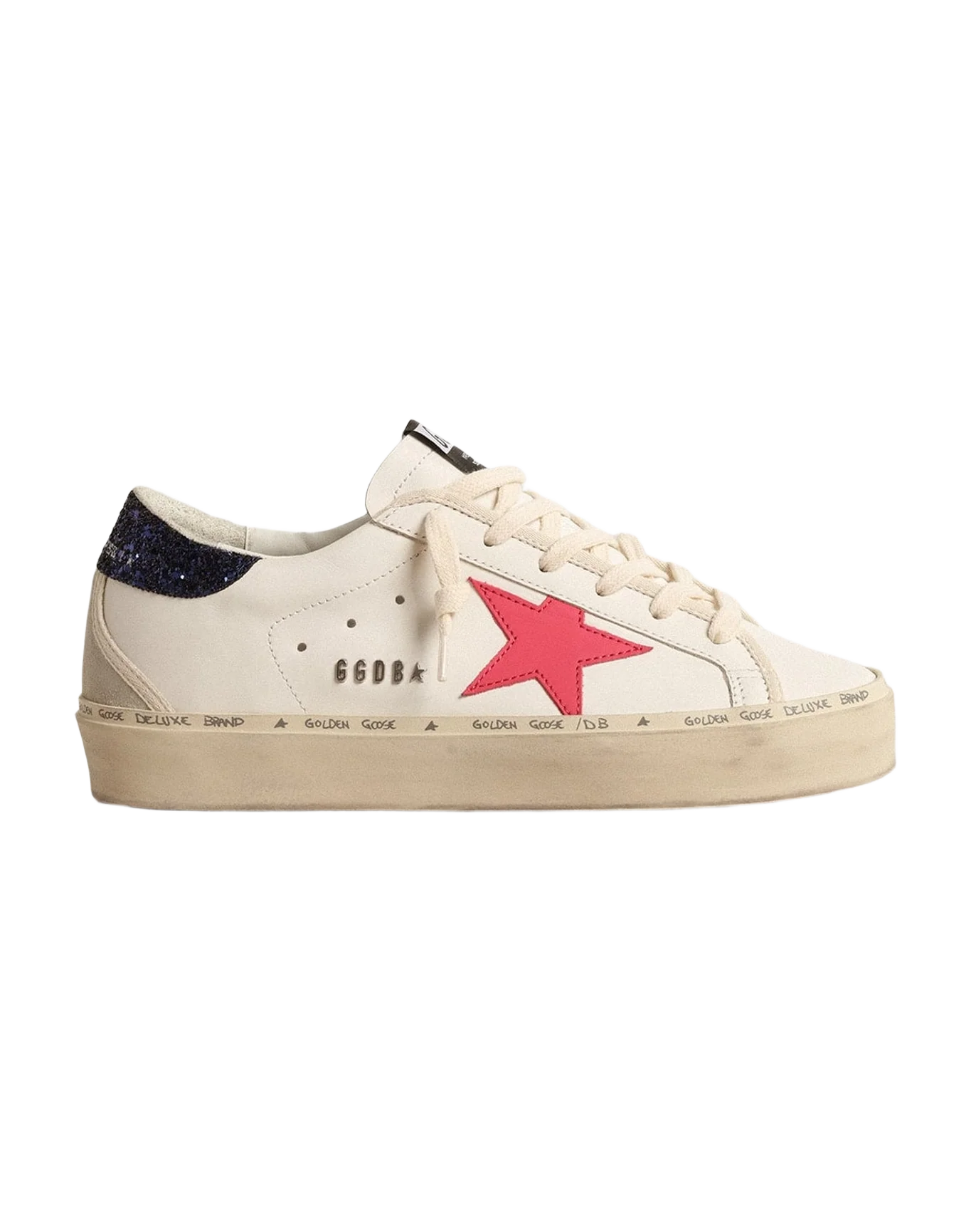 Women | Hi Star with Fuchsia Leather Star & Glitter Heel Tab | White x Fucsia x Blue x Ice (V1) - Image 7