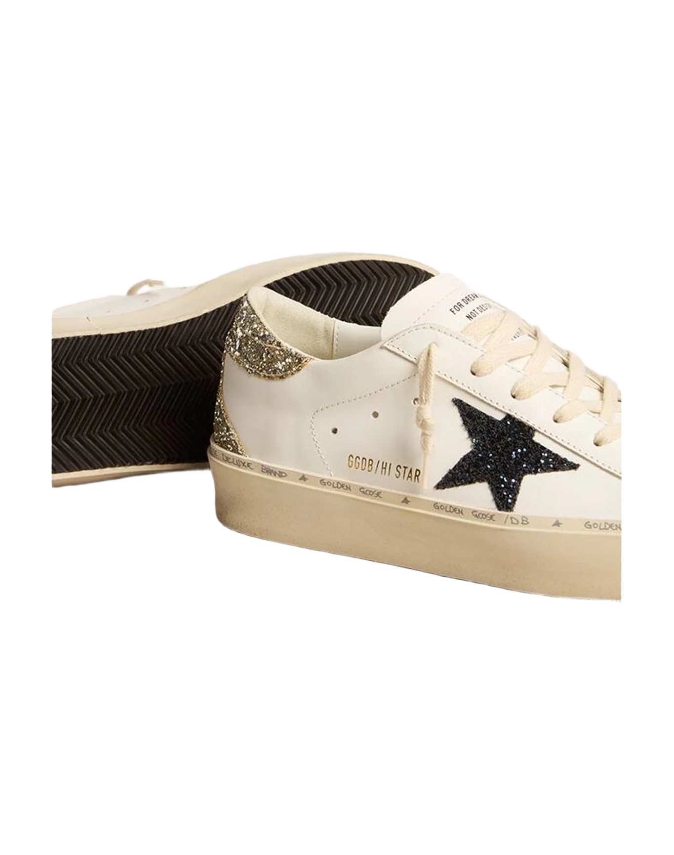 Women | Hi Star with Glitter Star & Glitter Heel Tab | White x Platinum x Blue (V1) - Image 4