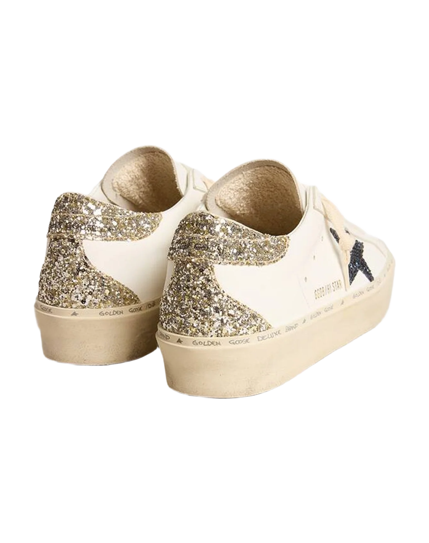 Women | Hi Star with Glitter Star & Glitter Heel Tab | White x Platinum x Blue (V1) - Image 6
