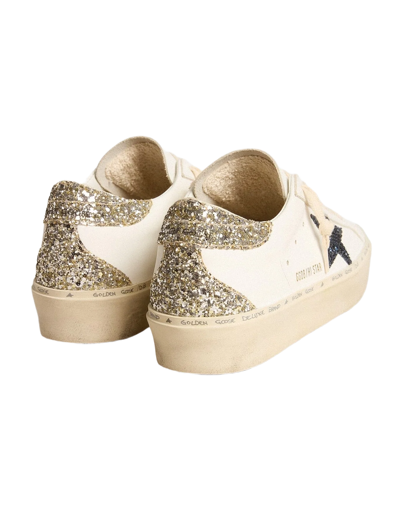 Women | Hi Star with Glitter Star & Glitter Heel Tab | White x Platinum x Blue (V1) - Image 8