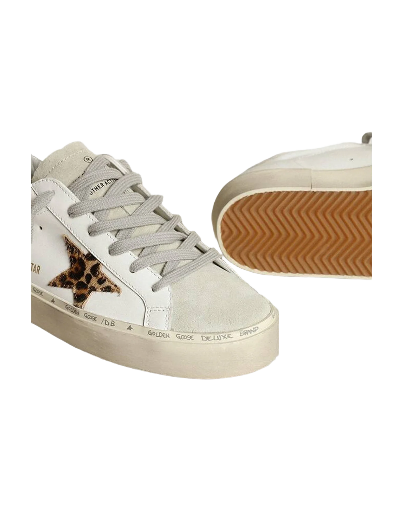 Women | Hi Star with Star Leopard Print Pony Skin & Heel | White x Ice x Beige Brown Leo x Silver (V2) - Image 6