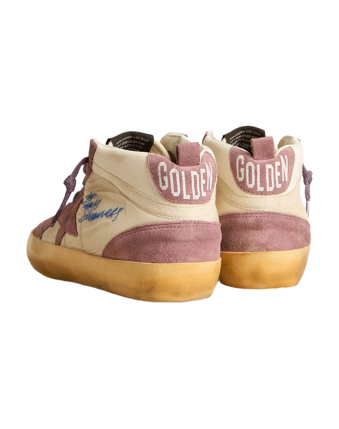 Women | Mid Star Lab Nylon & Nappa with Suede Star | Wistful Mauve x Cream x White (V2) - Image 8