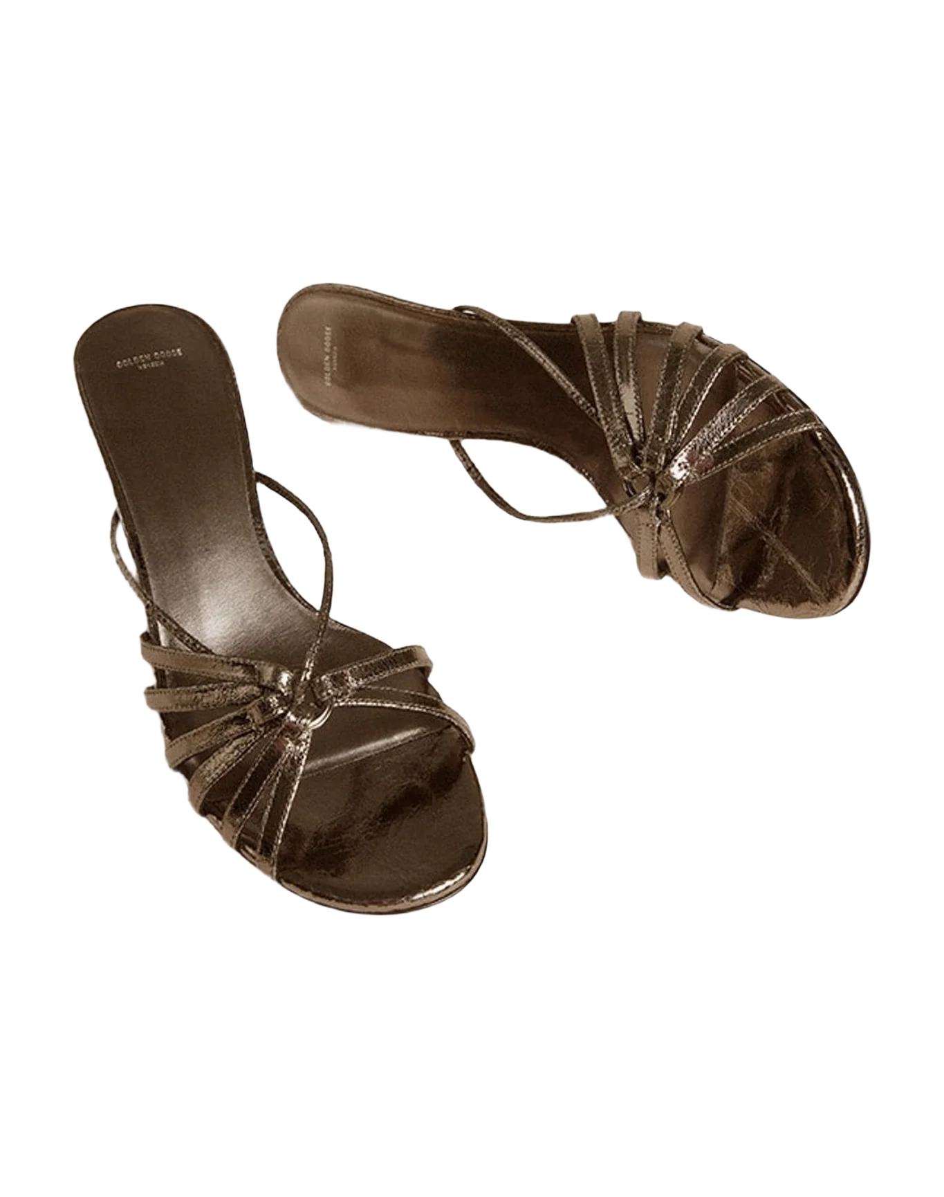 Women | Nico Kitten Heel Sandals Metallic Gray Leather | Rutenio Metal (V1) - Image 6