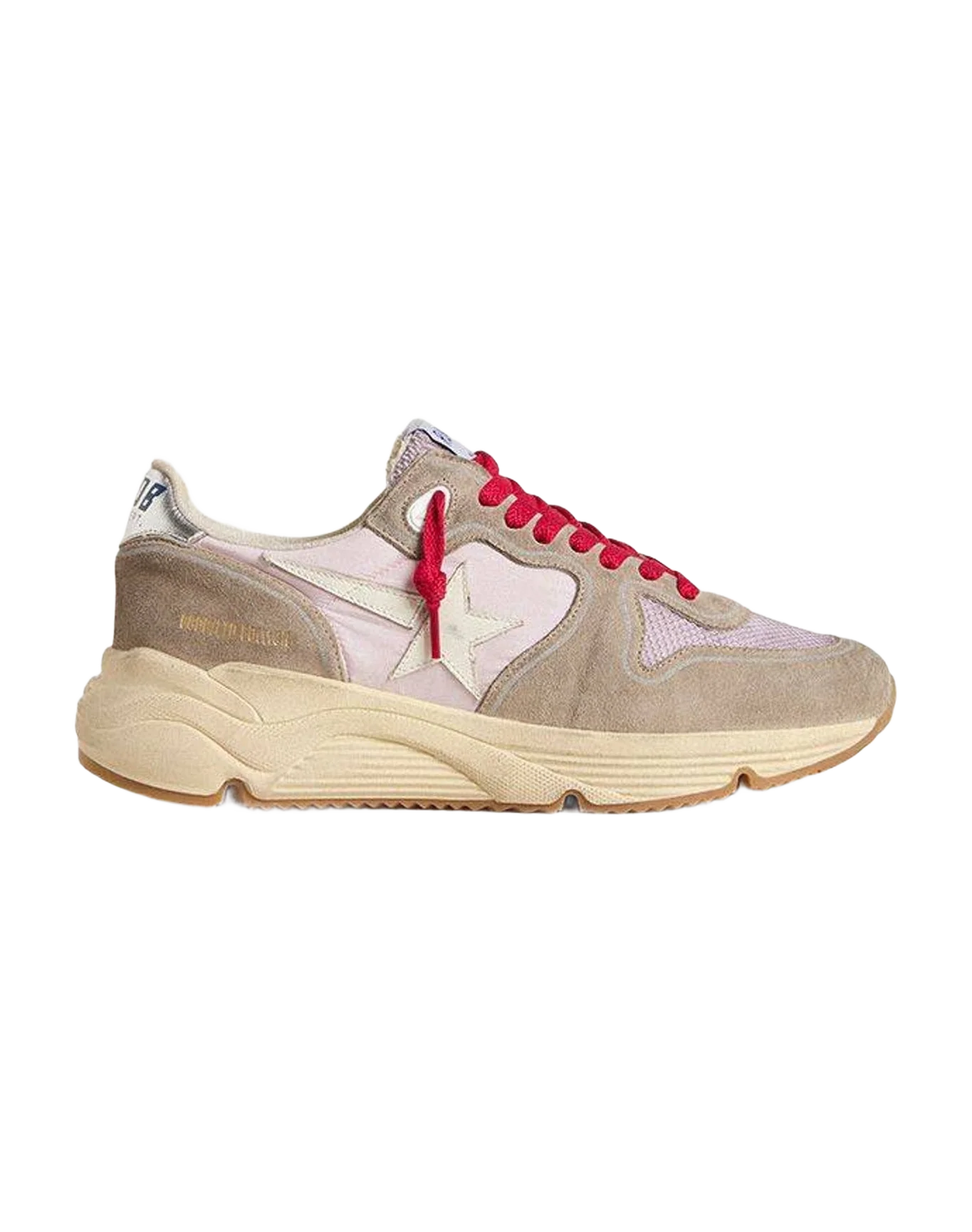 Women | Running Sole Ltd Pink Nylon with Leather Star | Grey x Iris x White x Silver (V2) - Image 5