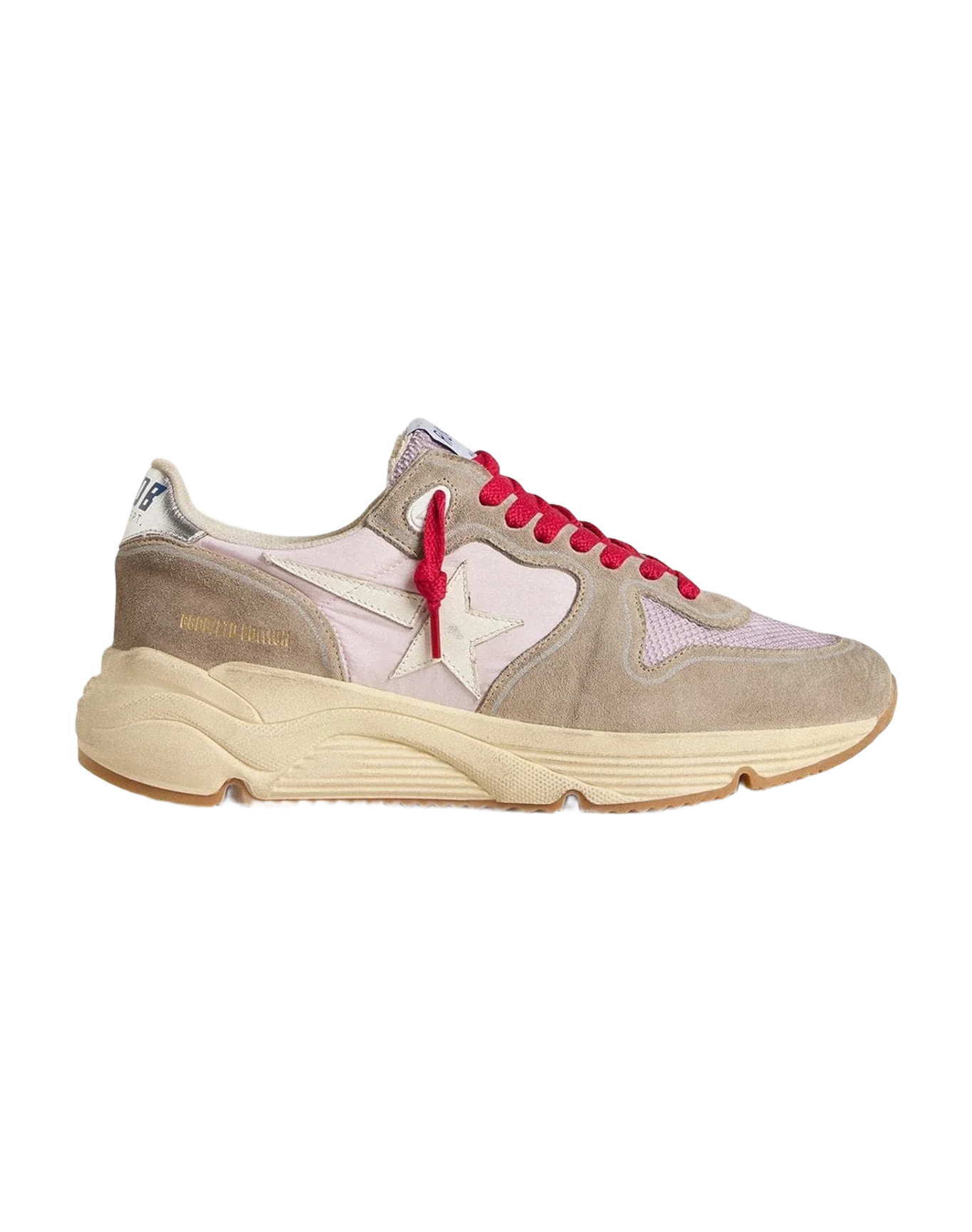 Women | Running Sole Ltd Pink Nylon with Leather Star | Grey x Iris x White x Silver (V2) - Image 6