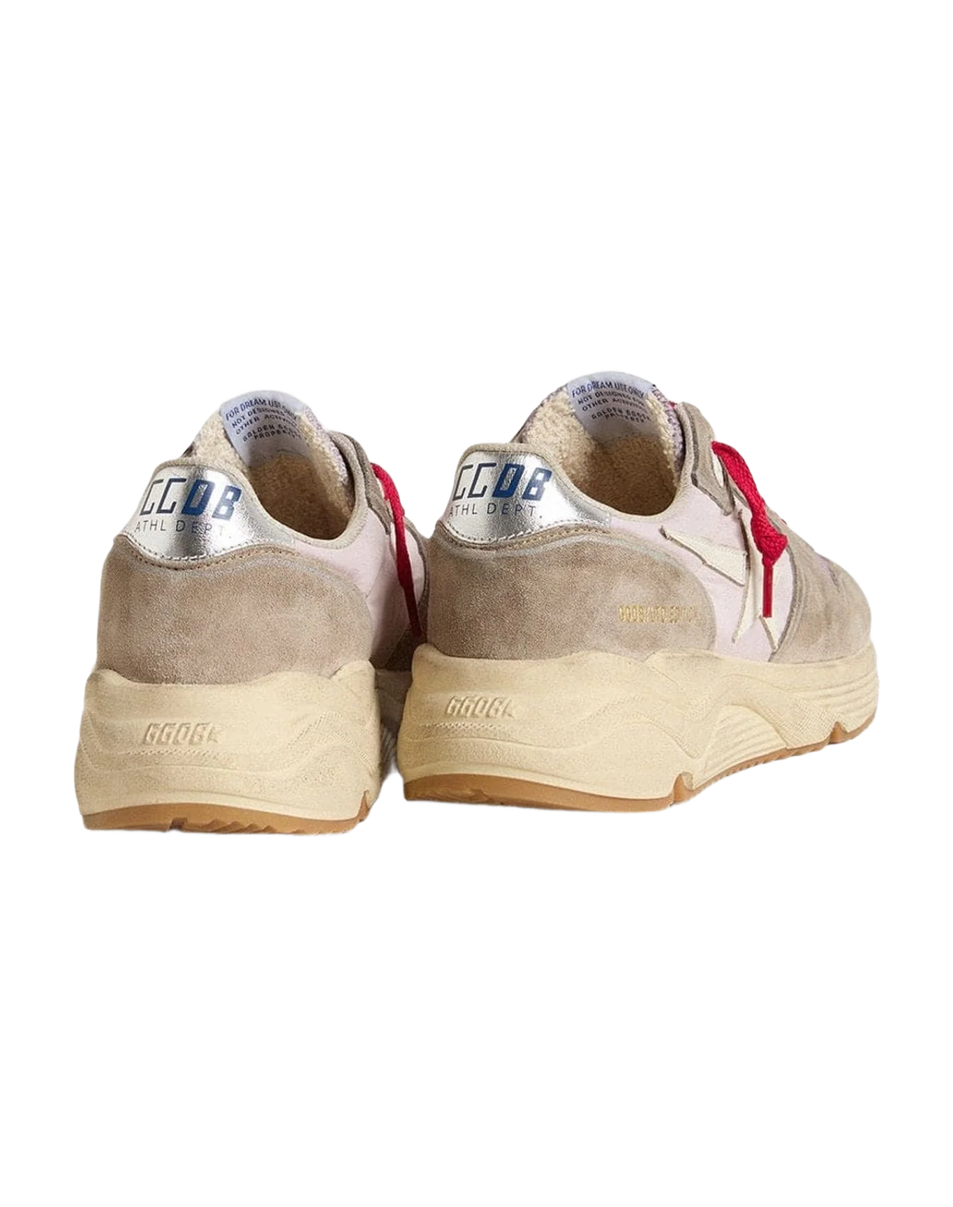 Women | Running Sole Ltd Pink Nylon with Leather Star | Grey x Iris x White x Silver (V2) - Image 7