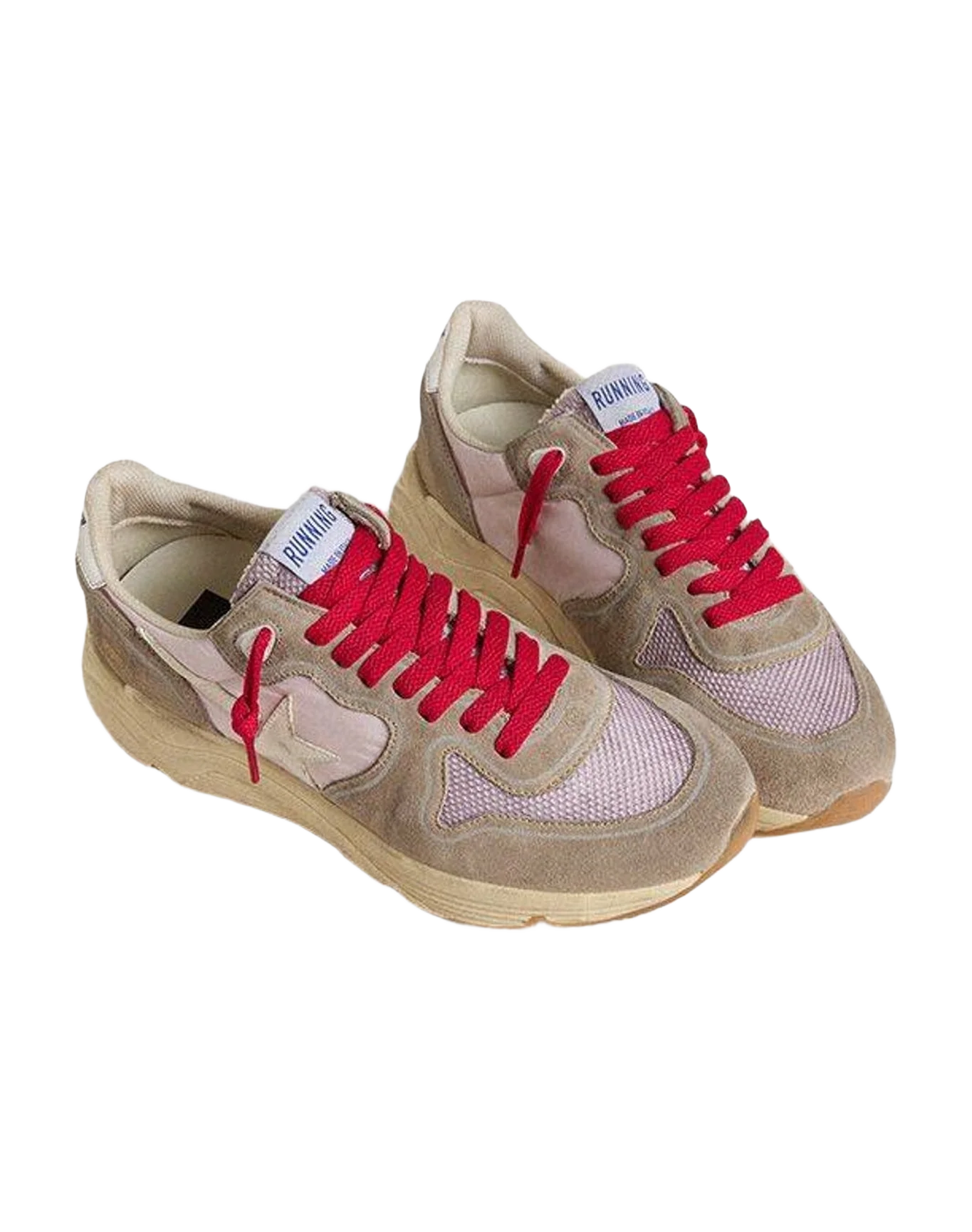 Women | Running Sole Ltd Pink Nylon with Leather Star | Grey x Iris x White x Silver (V2) - Image 8