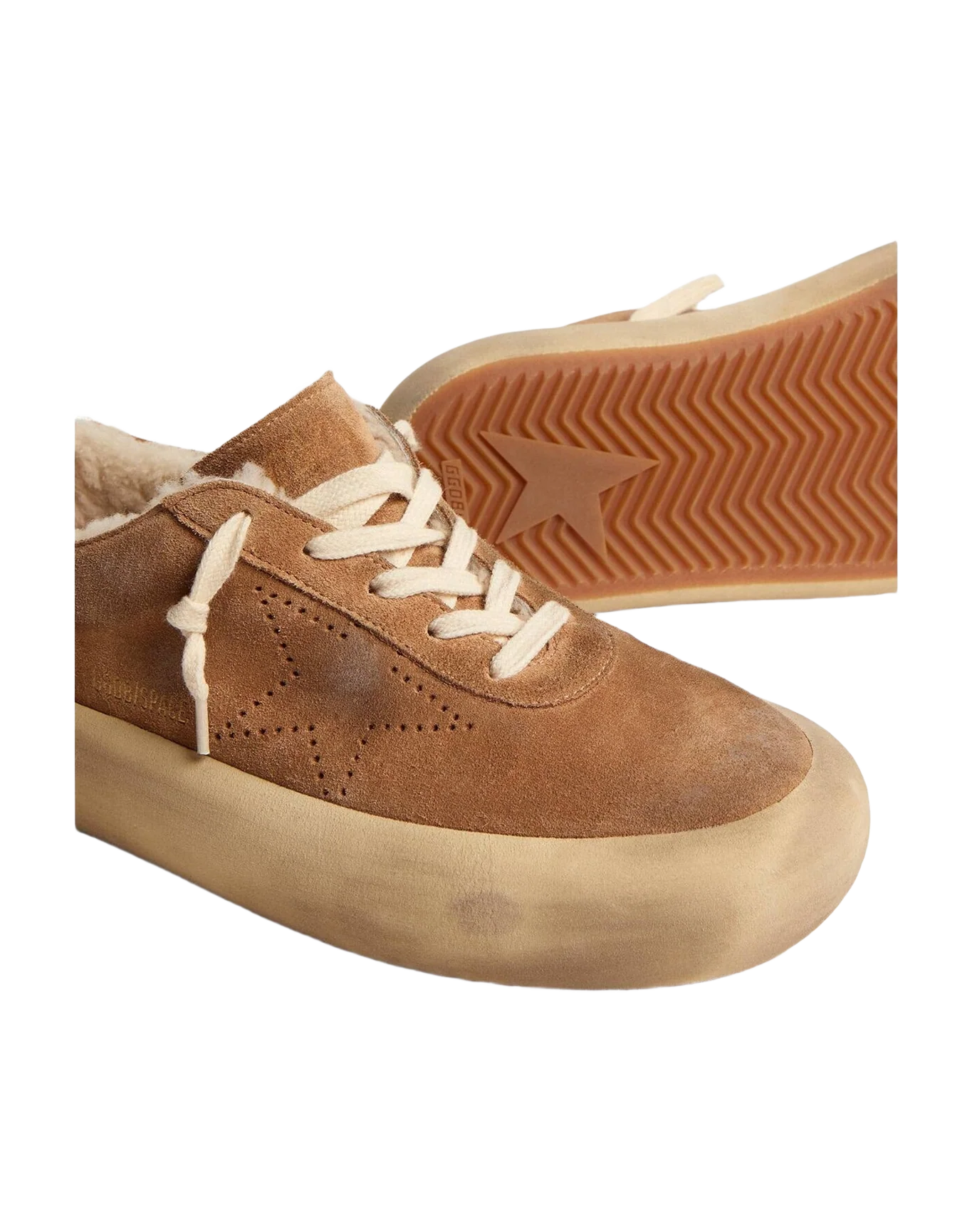 Women | Space Star Shoes Colored Suede with Shearling Lining | Tobacco (V1) - Image 5