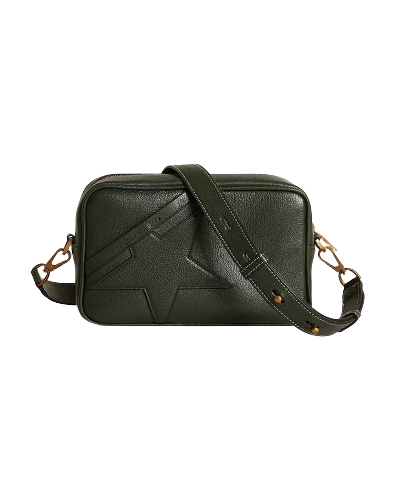 Women | Star Bag Dark Leather with Tone On Tone Star | Deep Green (V1) - Image 12