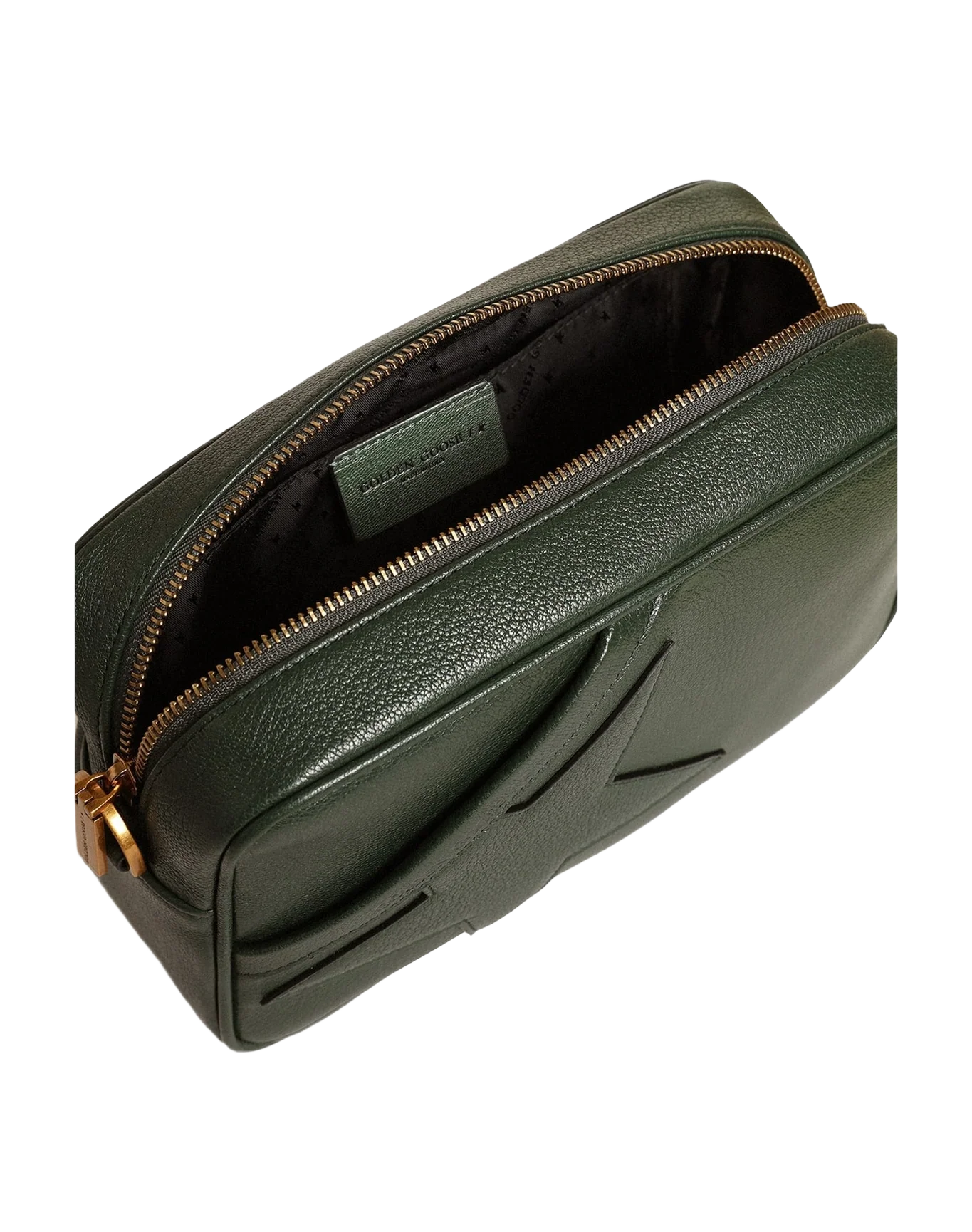 Women | Star Bag Dark Leather with Tone On Tone Star | Deep Green (V1) - Image 5
