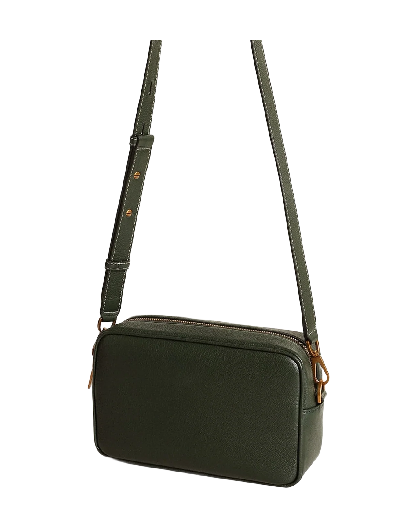 Women | Star Bag Dark Leather with Tone On Tone Star | Deep Green (V1) - Image 6