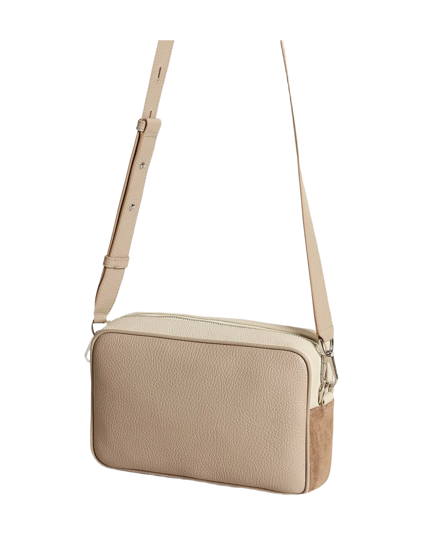 Women | Star Bag Large Hammered Leather | Cappuccino x Off White x Plum (V2) - Image 2