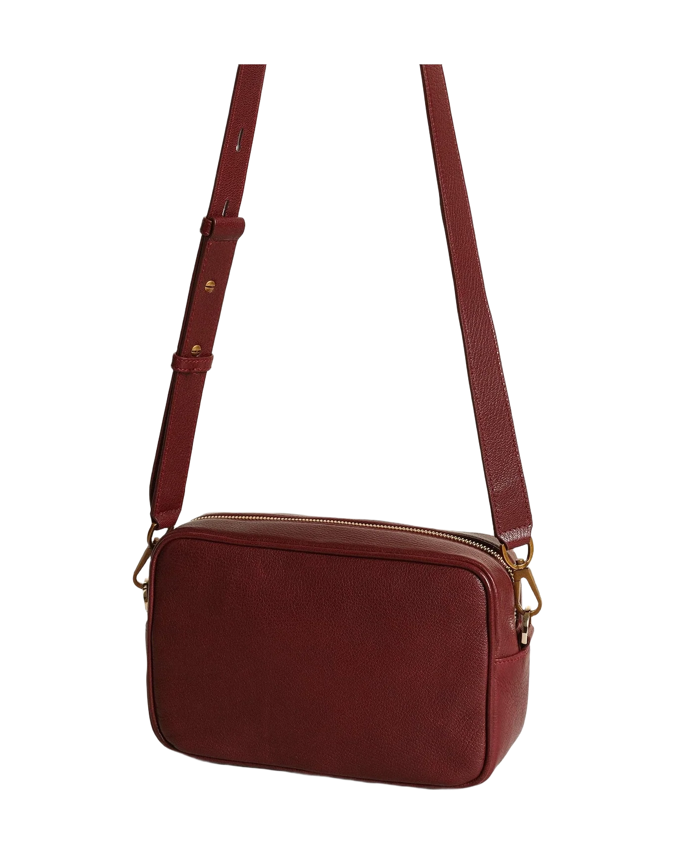 Women | Star Bag Leather with Tone On Tone Star | Burgundy (V1) - Image 11