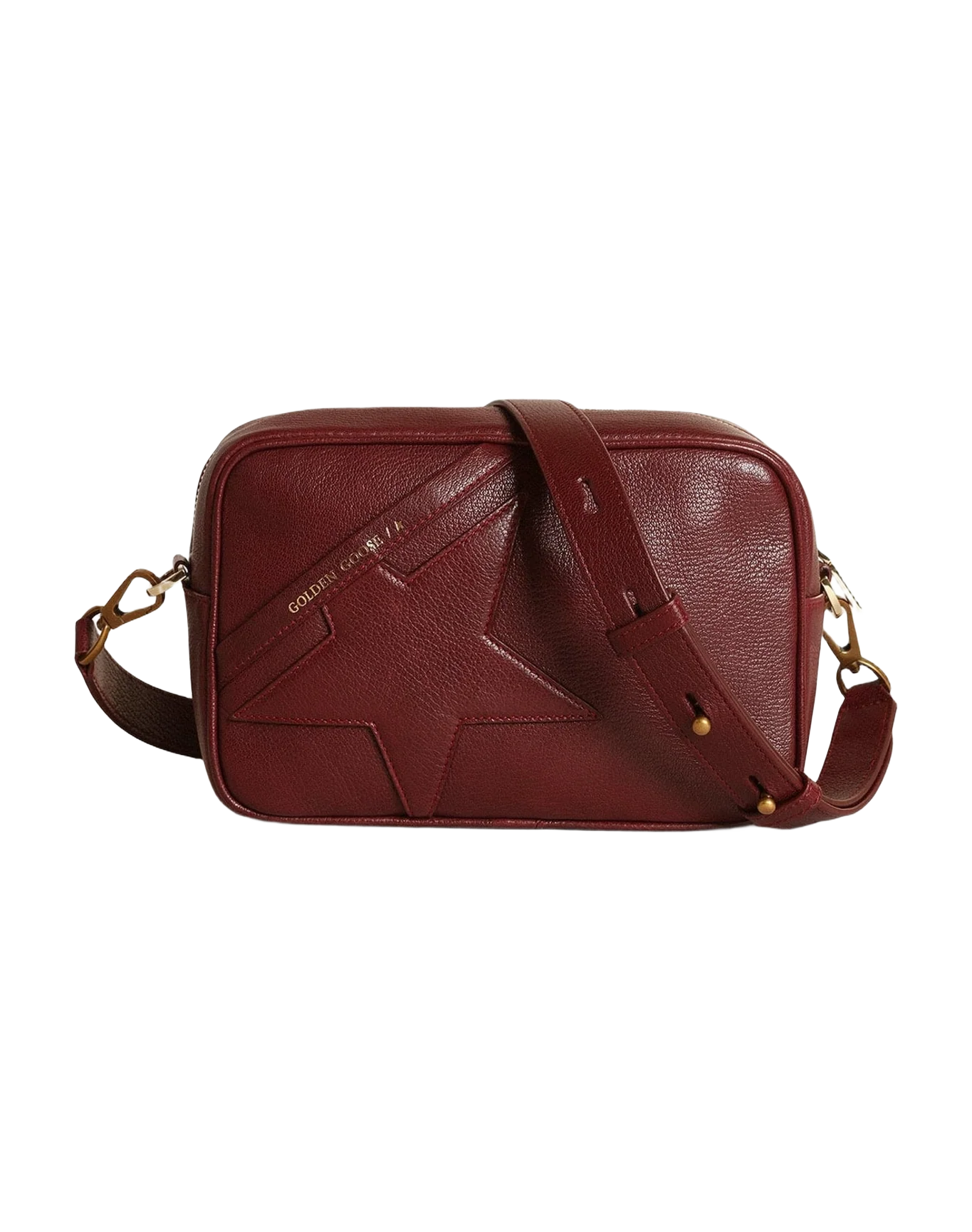 Women | Star Bag Leather with Tone On Tone Star | Burgundy (V2) - Image 8