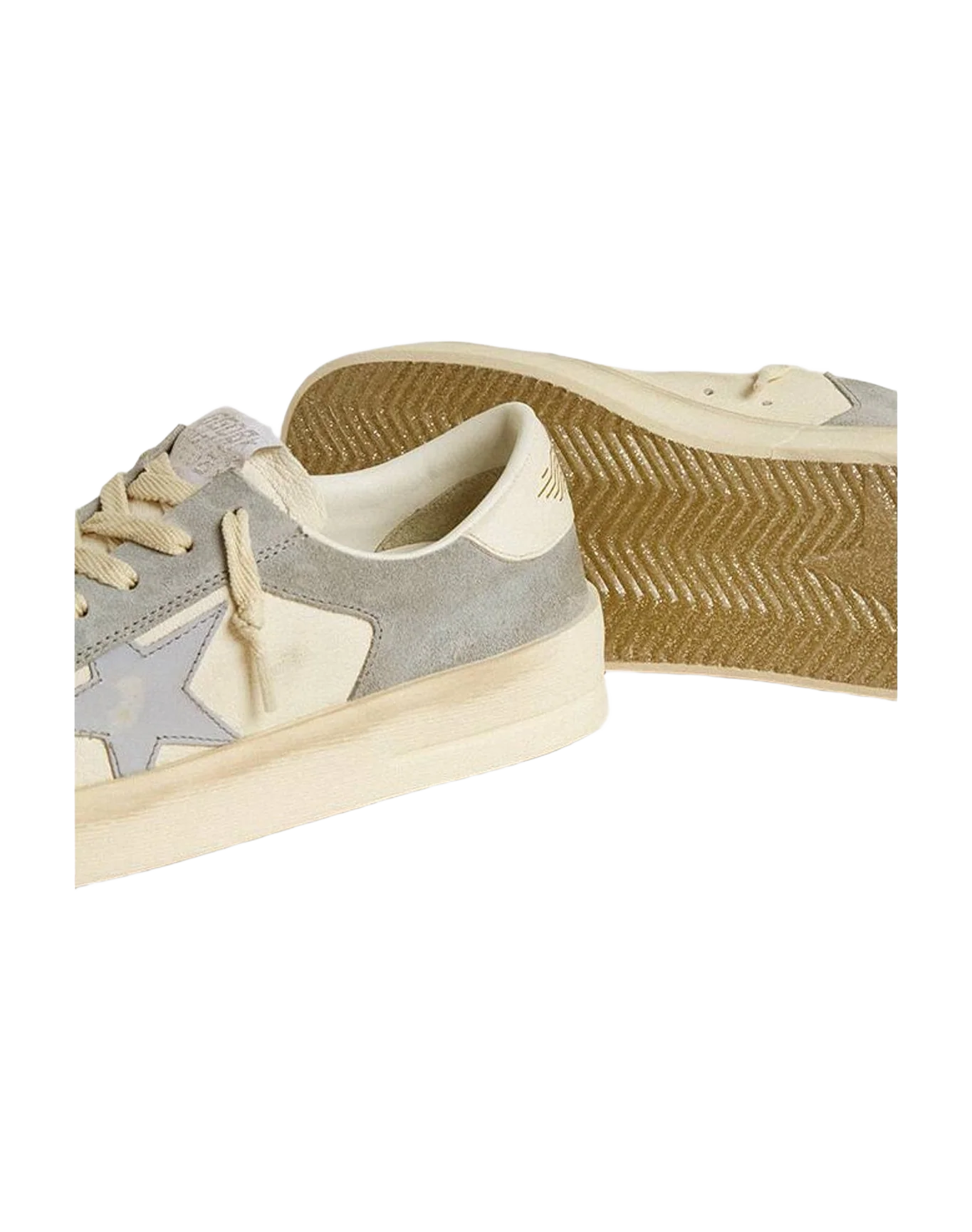 Women | Stardan Ltd Nappa & Suede with Leather Star & Nappa Heel Tab | Light Blue x White (V1) - Image 6
